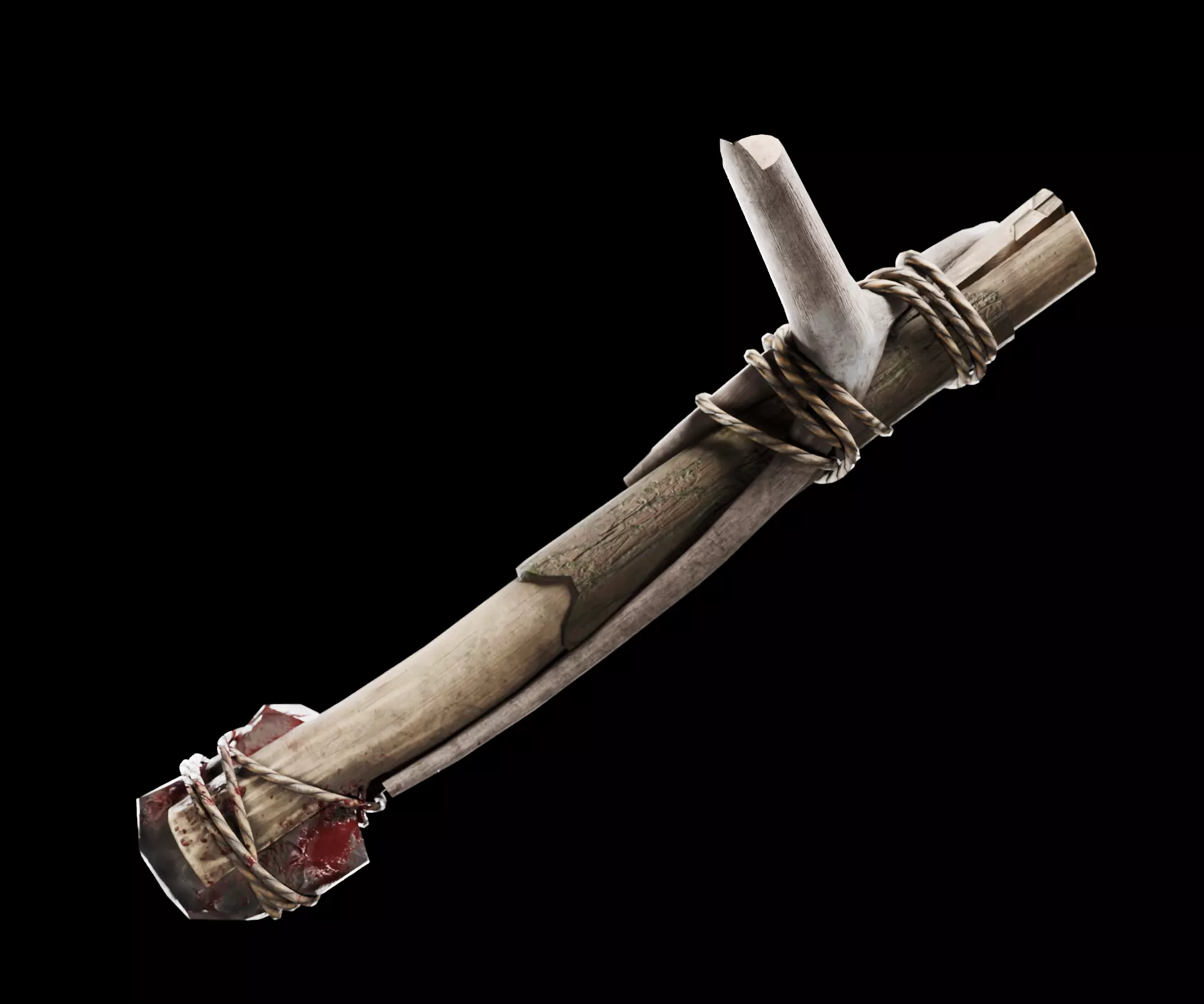 Scrap melee weapon set Low-poly 3D model_3