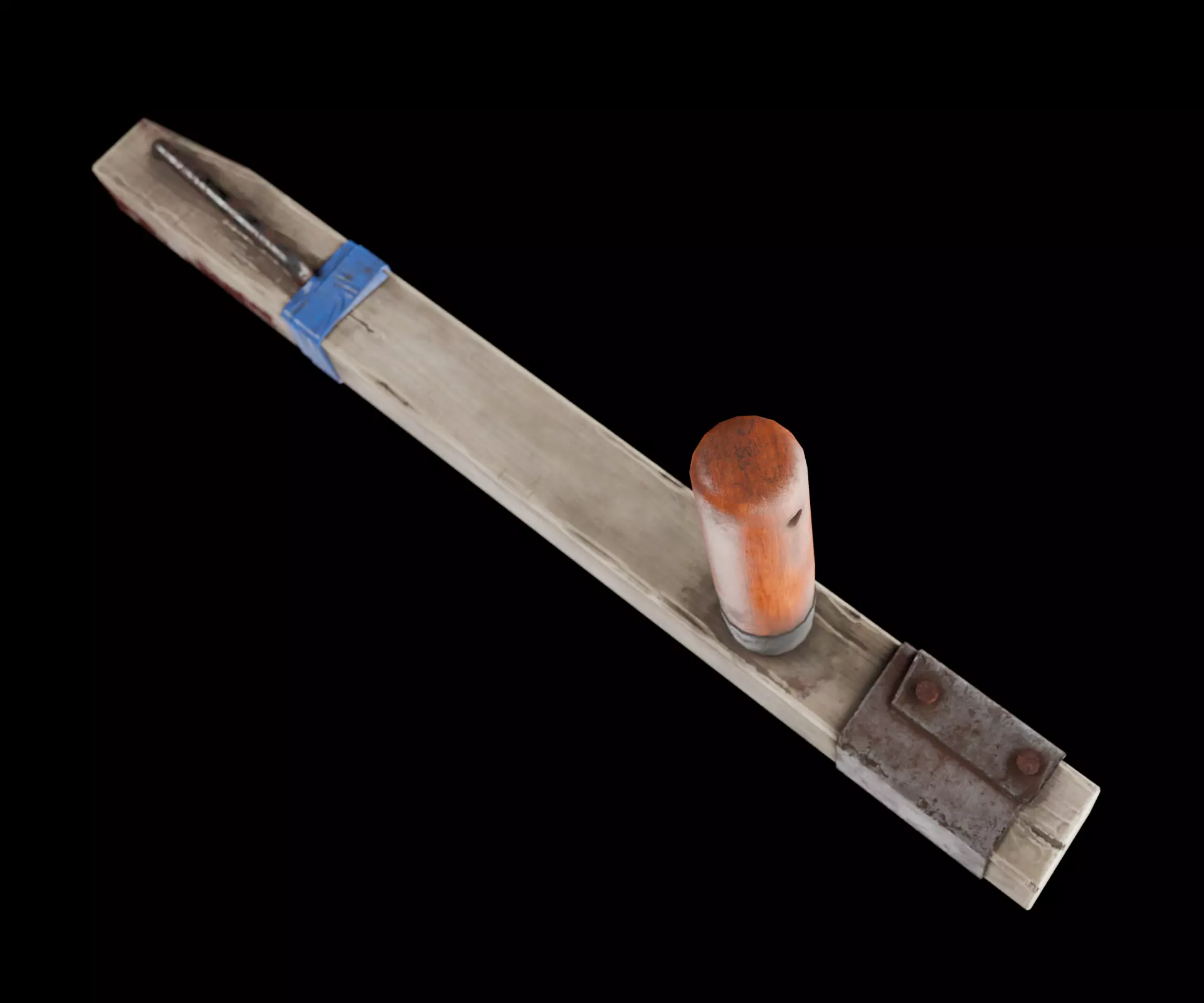 Scrap melee weapon set Low-poly 3D model_4