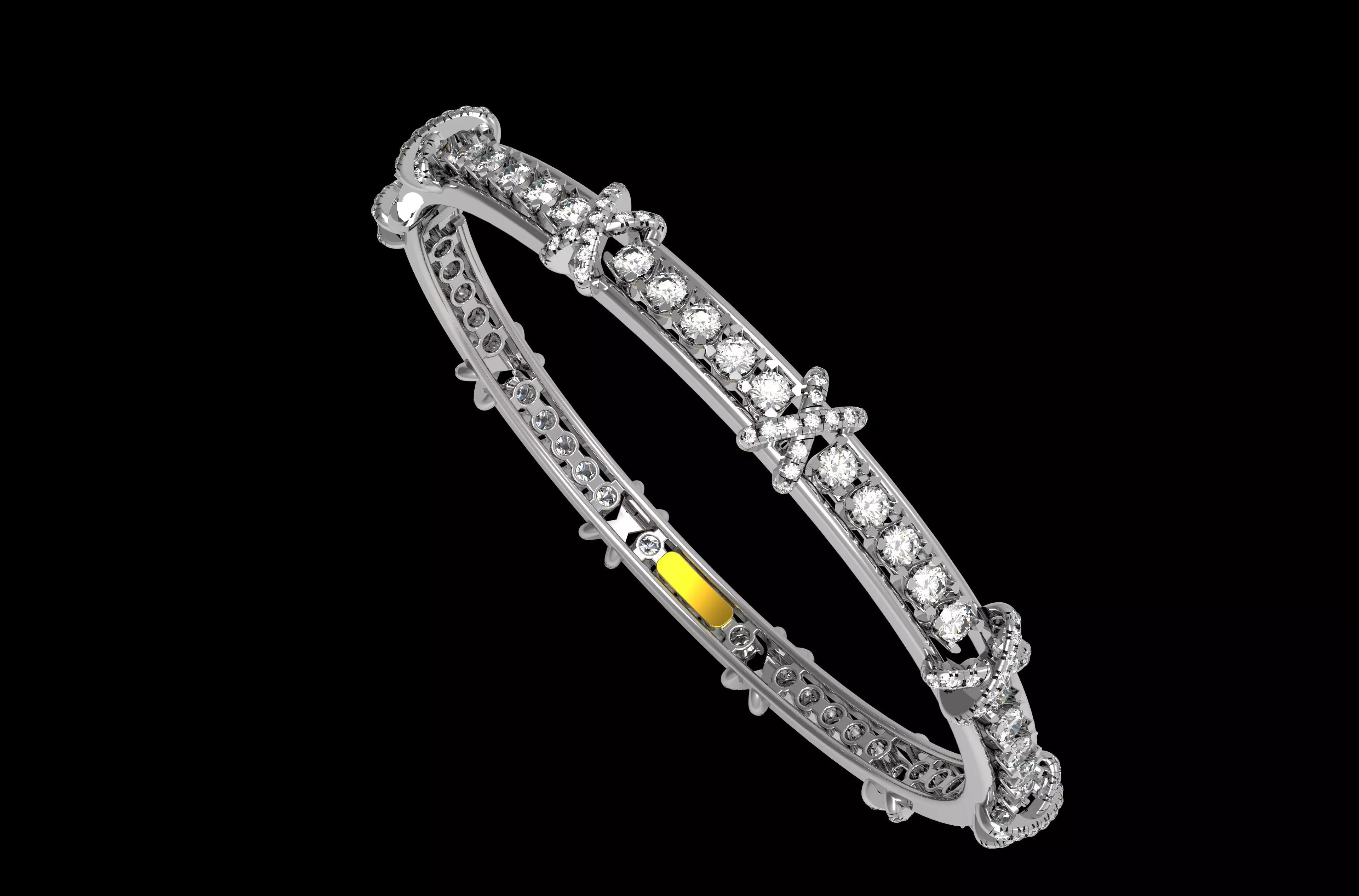 Sixteen Stone Bracelet 3D print model_25