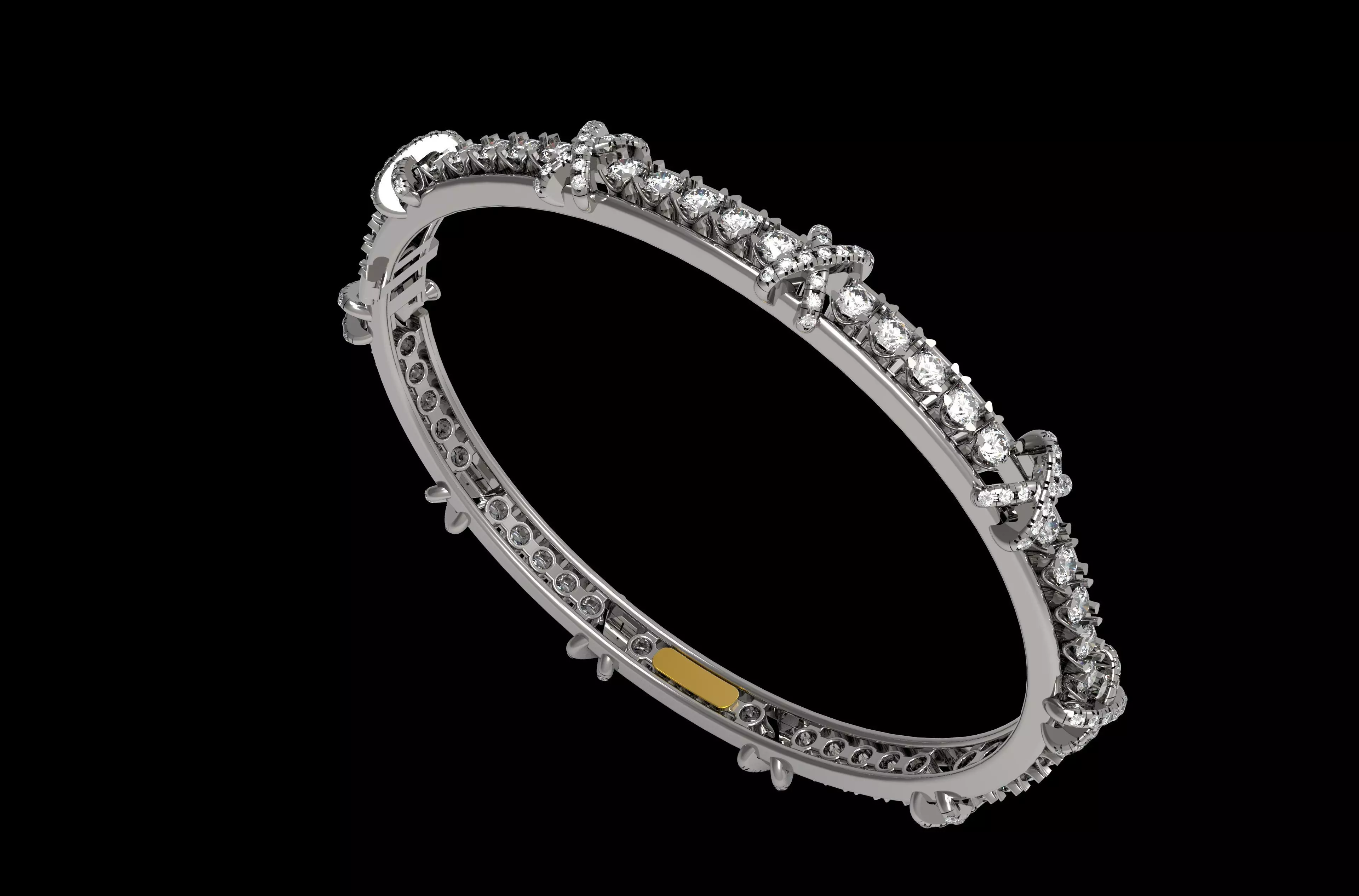 Sixteen Stone Bracelet 3D print model_3