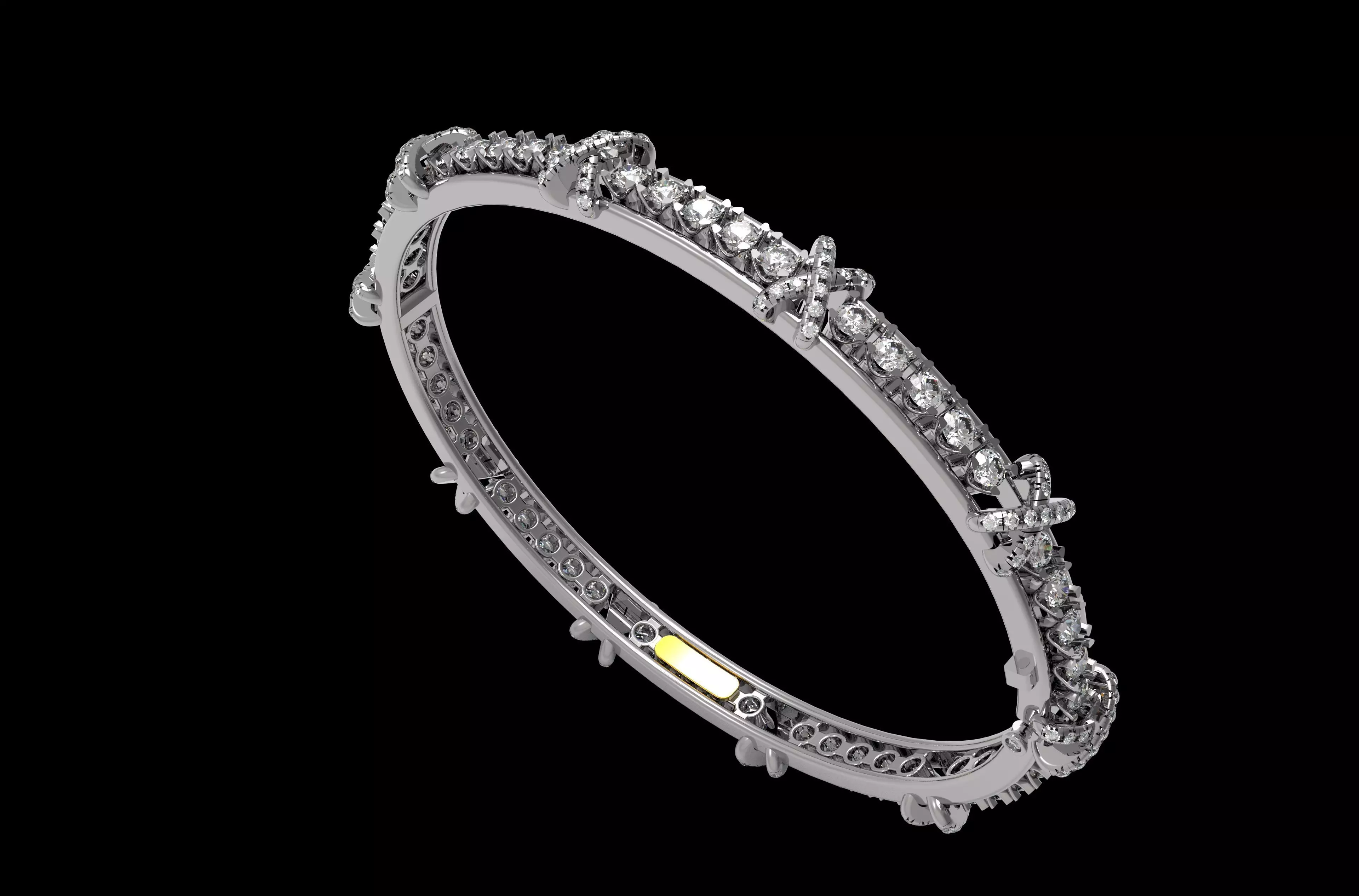 Sixteen Stone Bracelet 3D print model_6