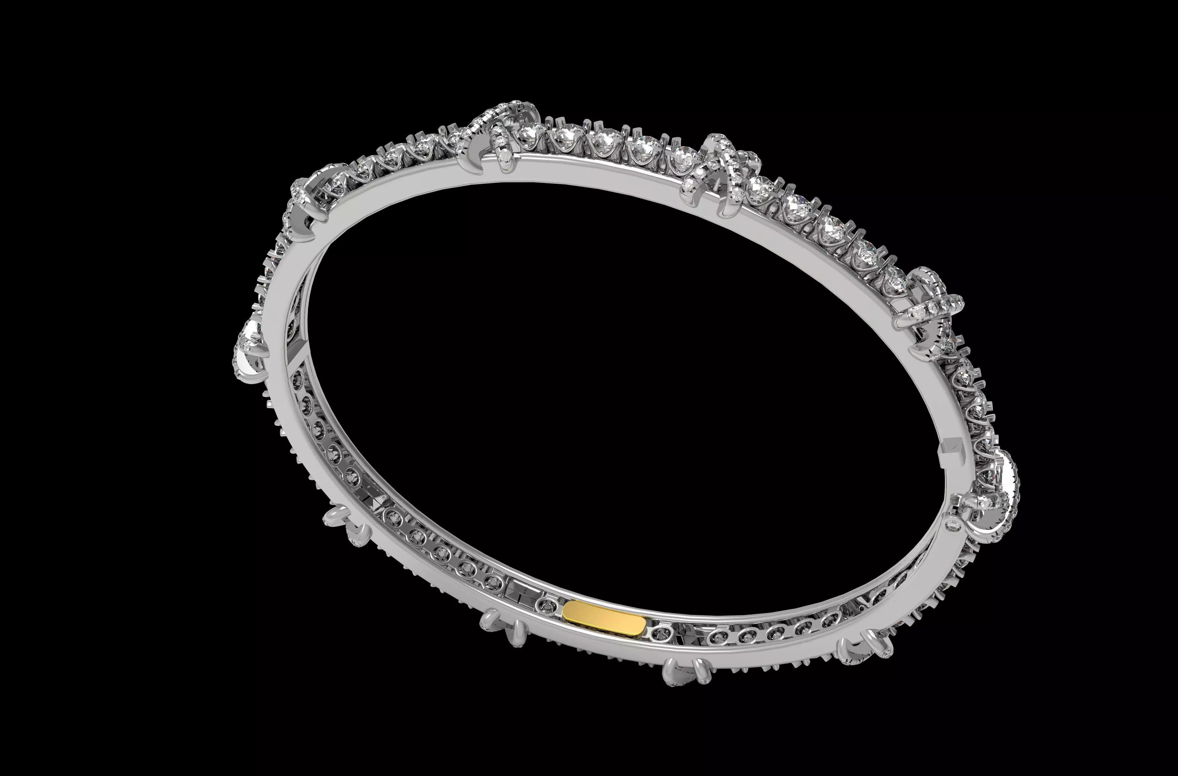 Sixteen Stone Bracelet 3D print model_27