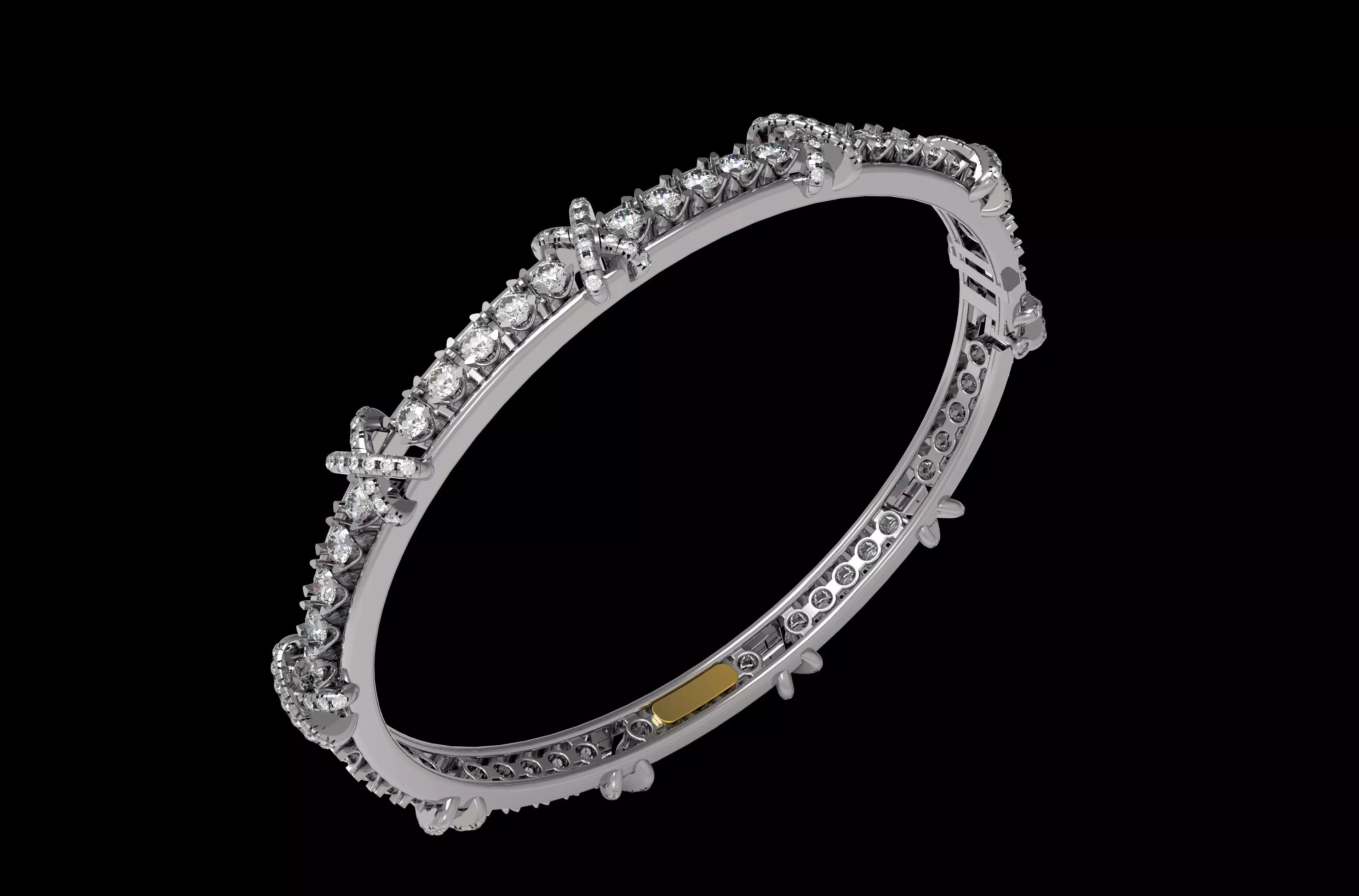 Sixteen Stone Bracelet 3D print model_24