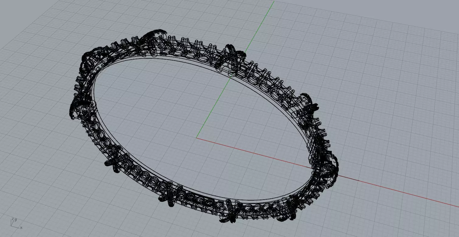 Sixteen Stone Bracelet 3D print model_13