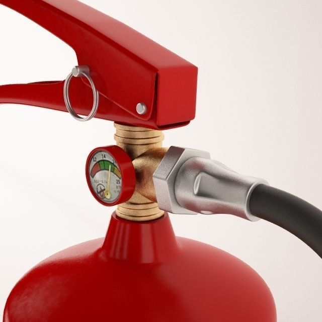Fire extinguishers and Fire equipment 3D model_2