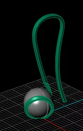  Pearl drop earrings and locket  3D print model_6