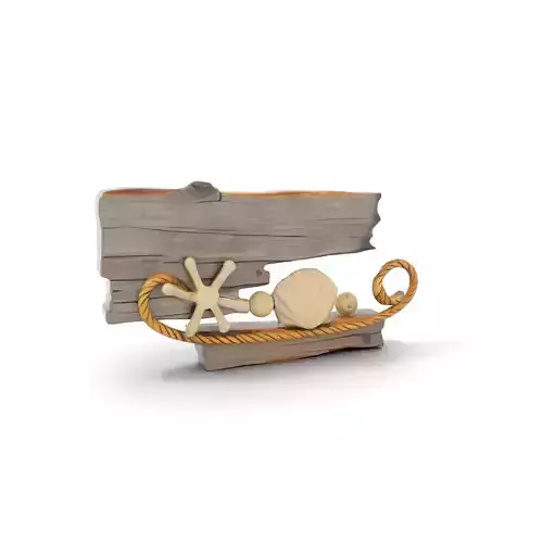 Nautical Driftwood Decor model pack