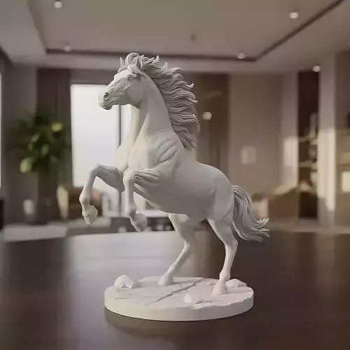 Rearing Horse - 3D Print Model