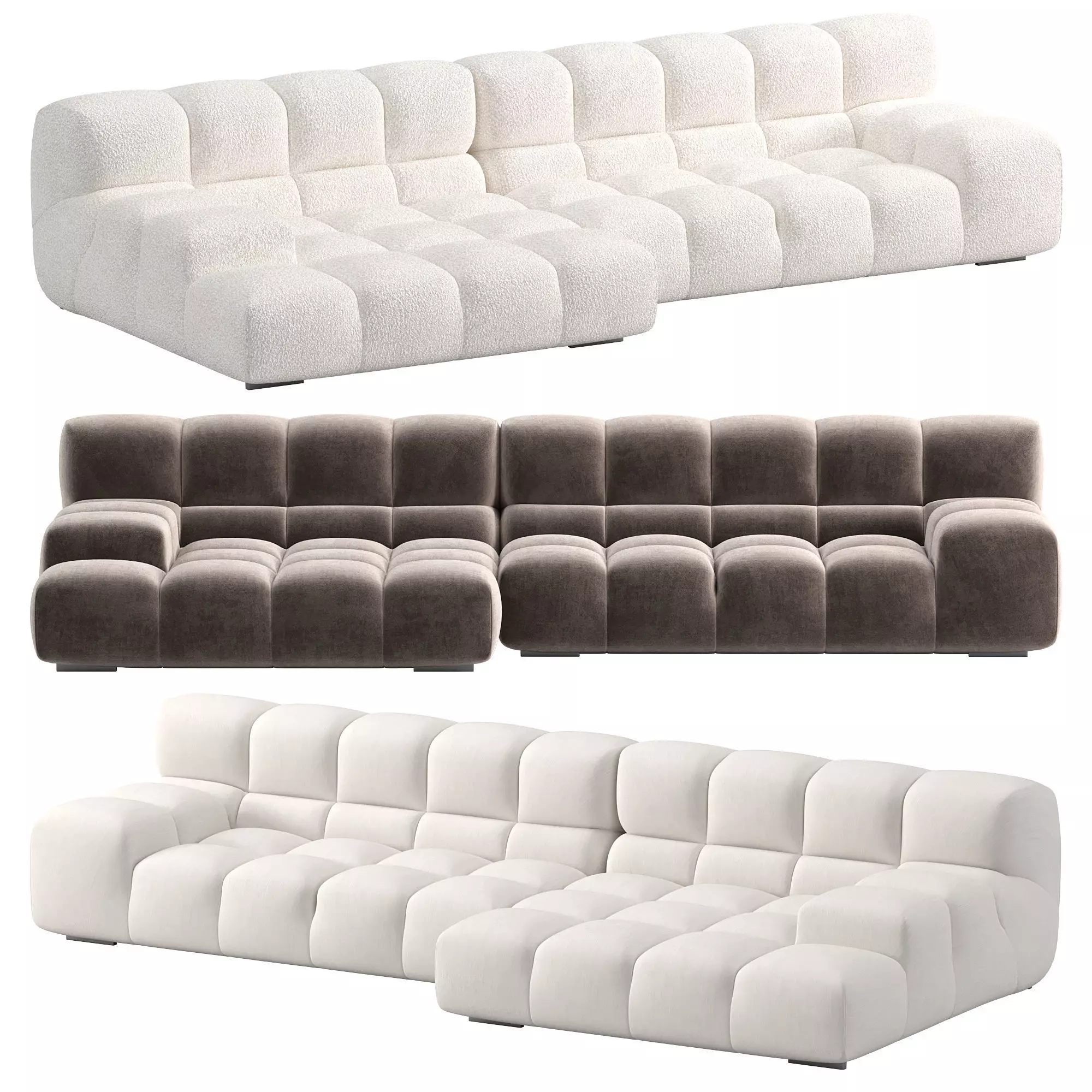 Tufty Time sofa by BB Italia Low-poly 3D model