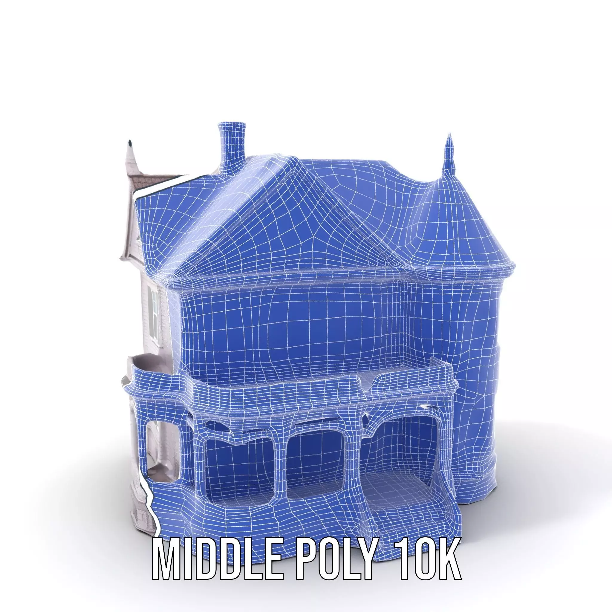 Victorian Lavender Mansion model pack Low-poly 3D model_21