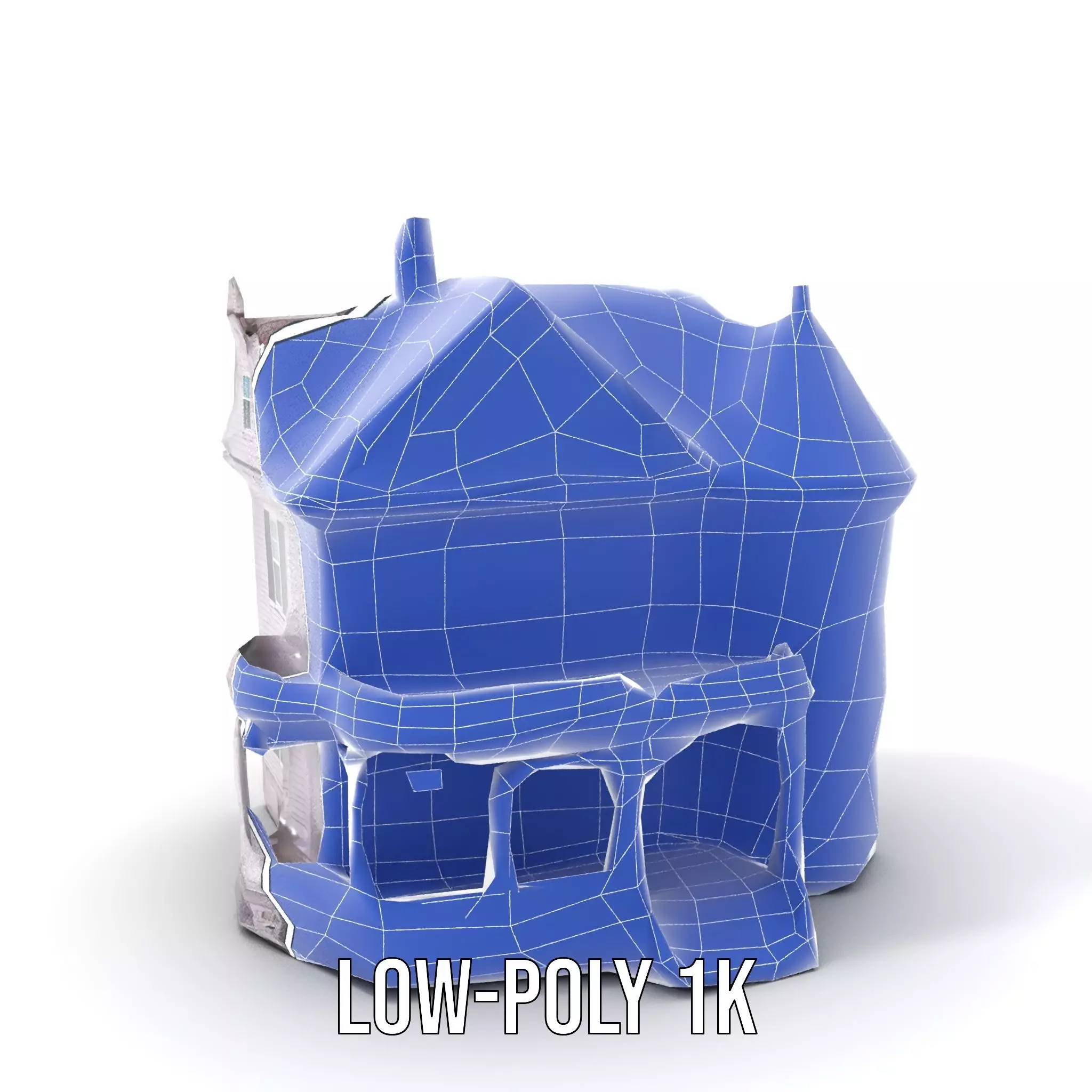 Victorian Lavender Mansion model pack Low-poly 3D model_9