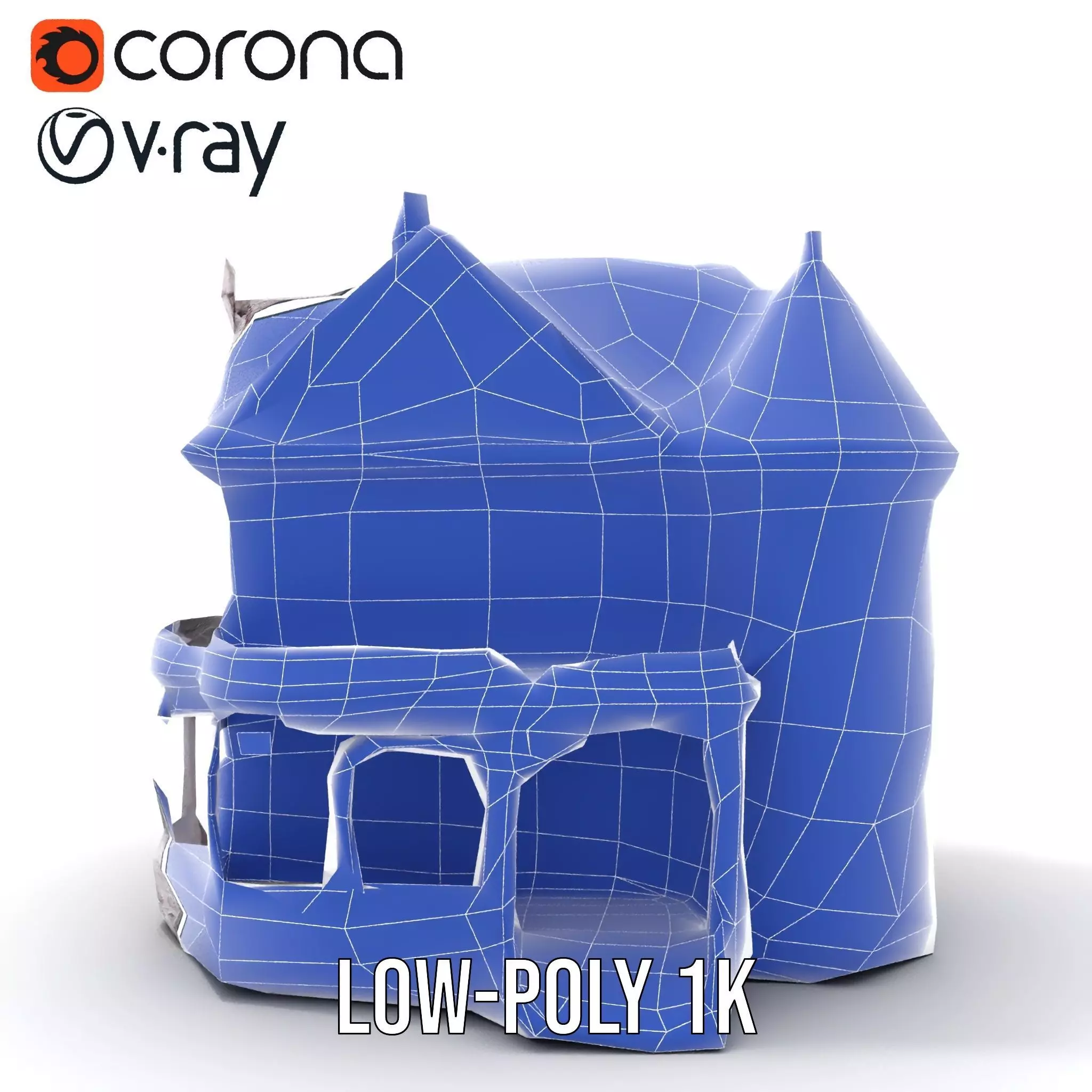 Victorian Lavender Mansion model pack Low-poly 3D model_27
