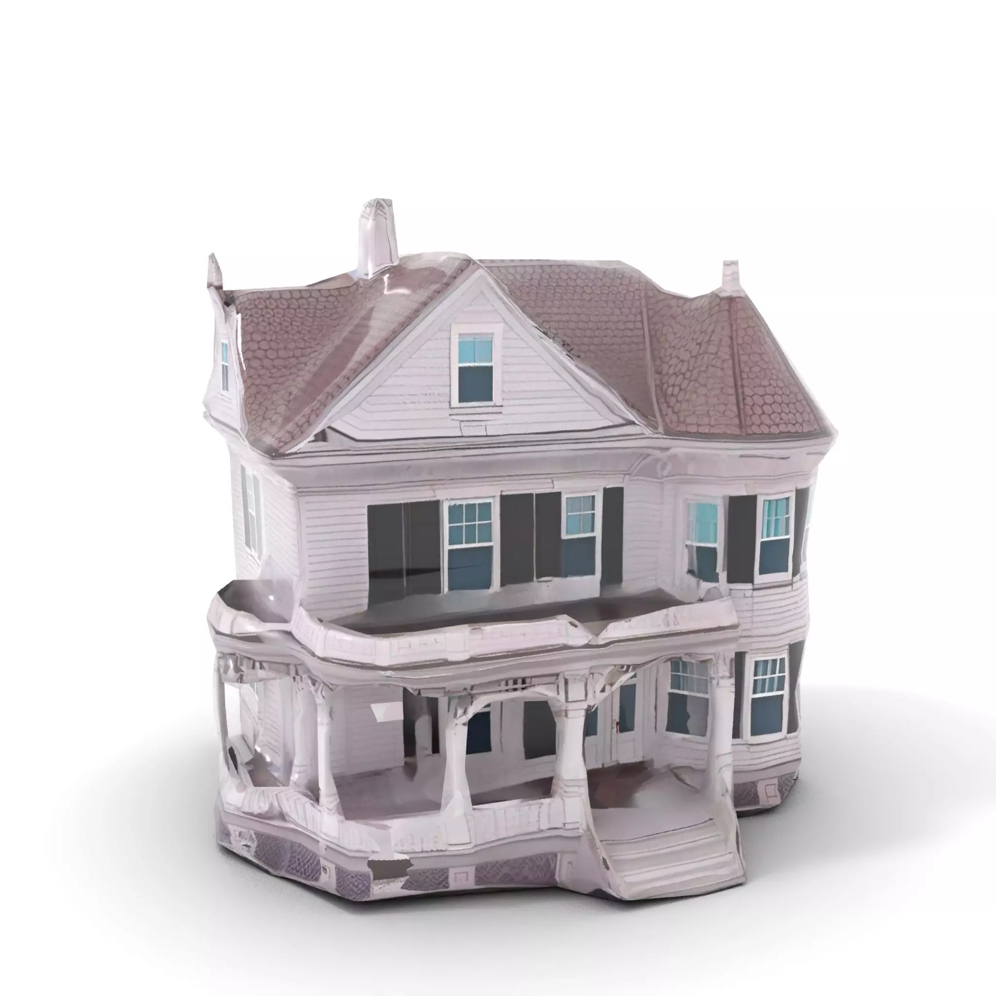 Victorian Lavender Mansion model pack Low-poly 3D model_19