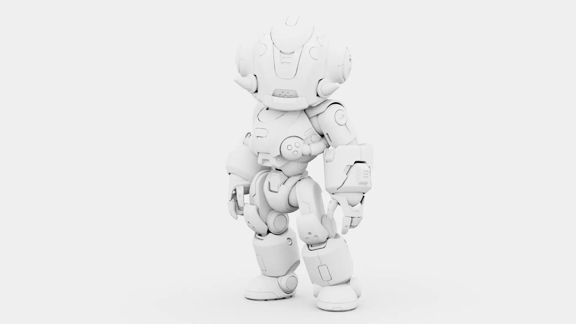 ROBO ZERO-M  Rigged for Unreal Engine - Unity - MIXAMO 3D model_32
