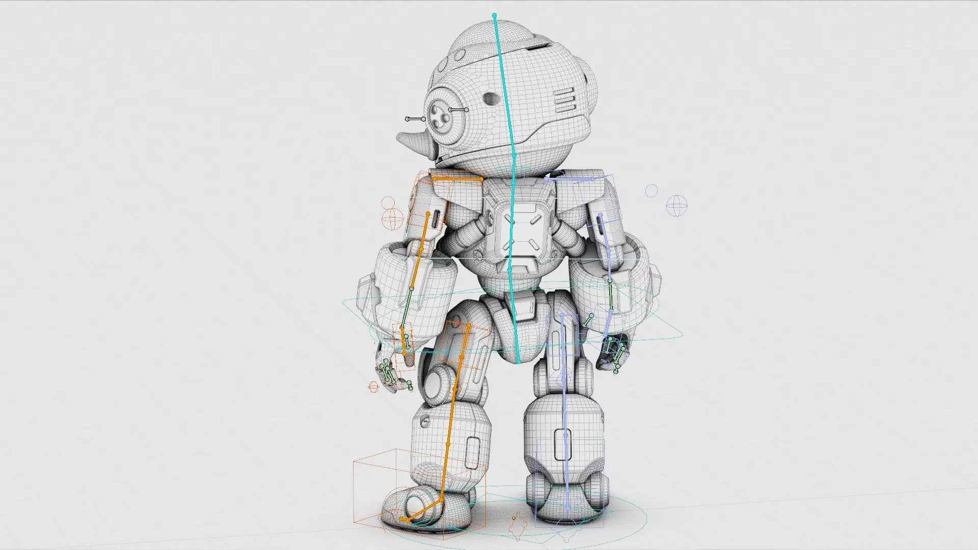 ROBO ZERO-M  Rigged for Unreal Engine - Unity - MIXAMO 3D model_40