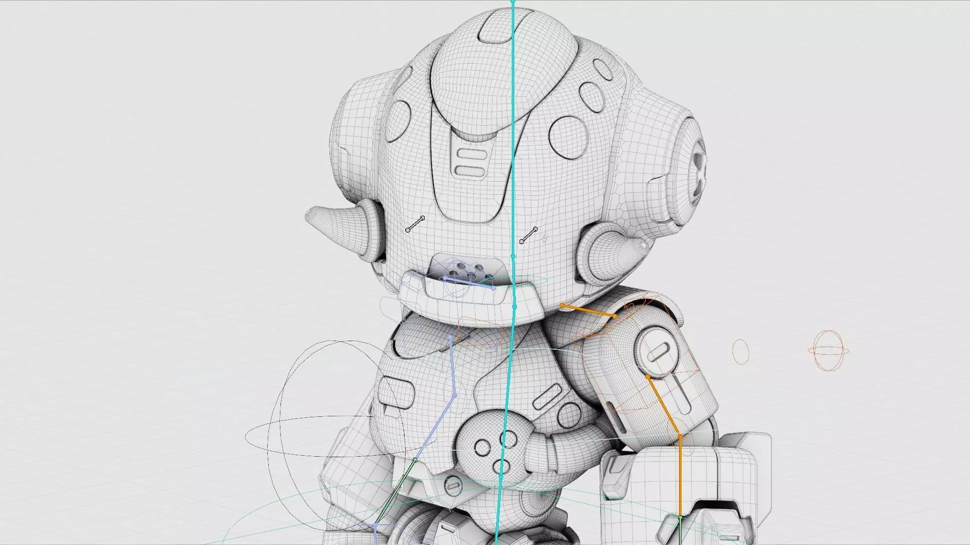 ROBO ZERO-M  Rigged for Unreal Engine - Unity - MIXAMO 3D model_41