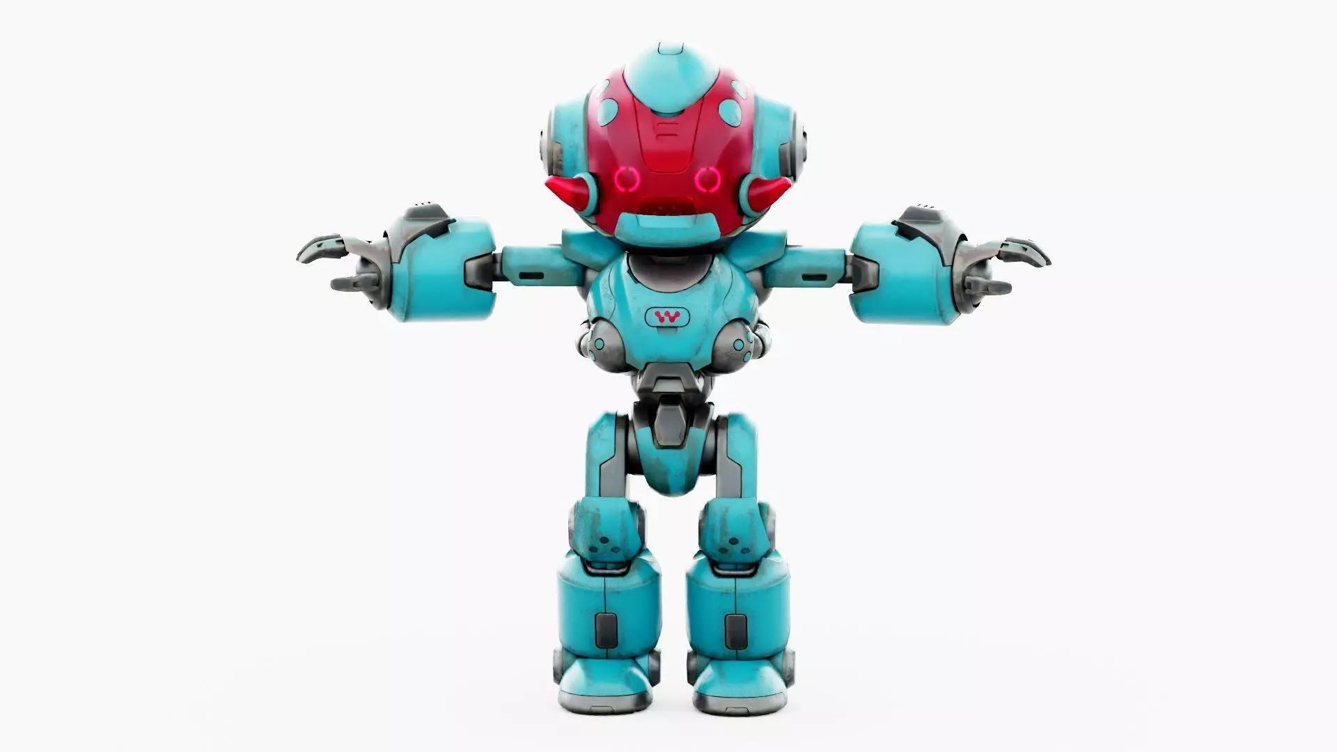 ROBO ZERO-M  Rigged for Unreal Engine - Unity - MIXAMO 3D model_30