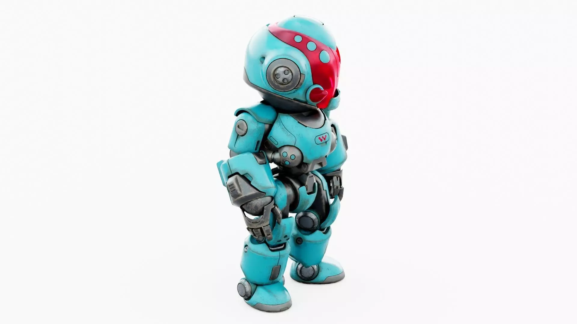 ROBO ZERO-M  Rigged for Unreal Engine - Unity - MIXAMO 3D model_7