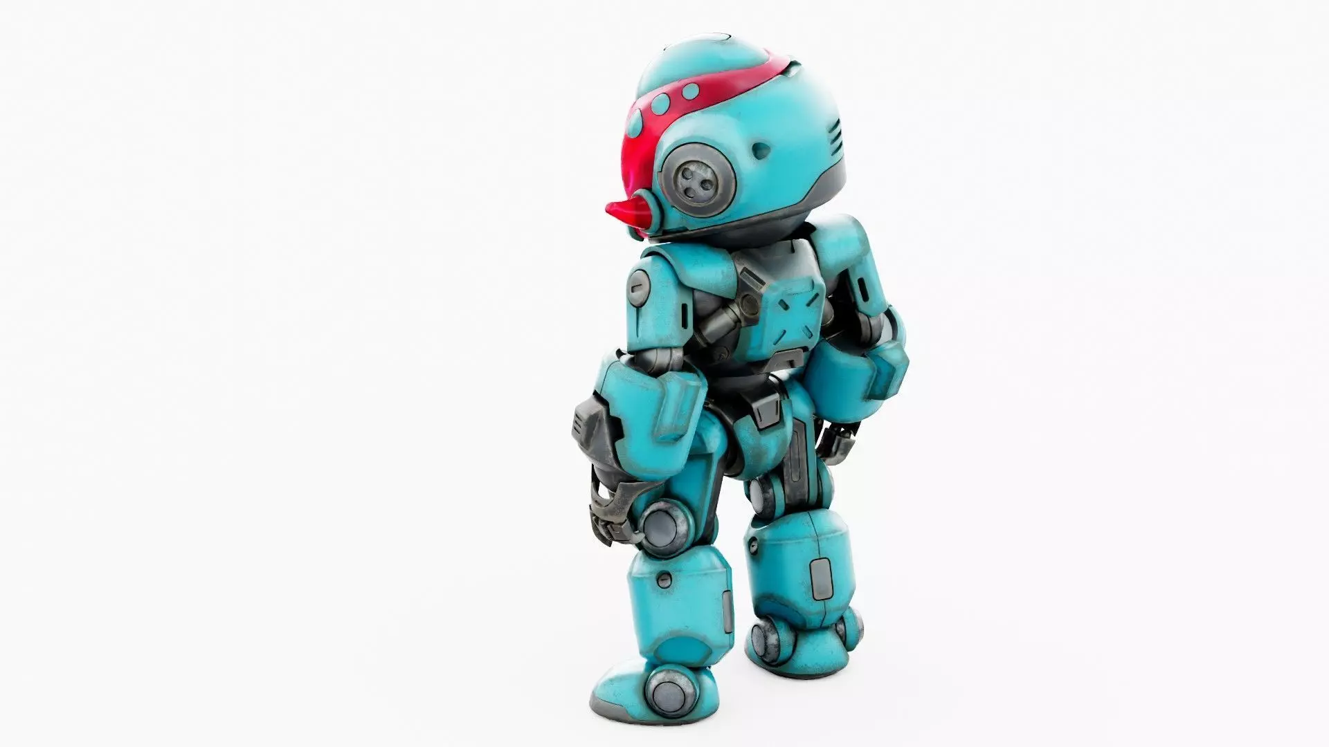 ROBO ZERO-M  Rigged for Unreal Engine - Unity - MIXAMO 3D model_16