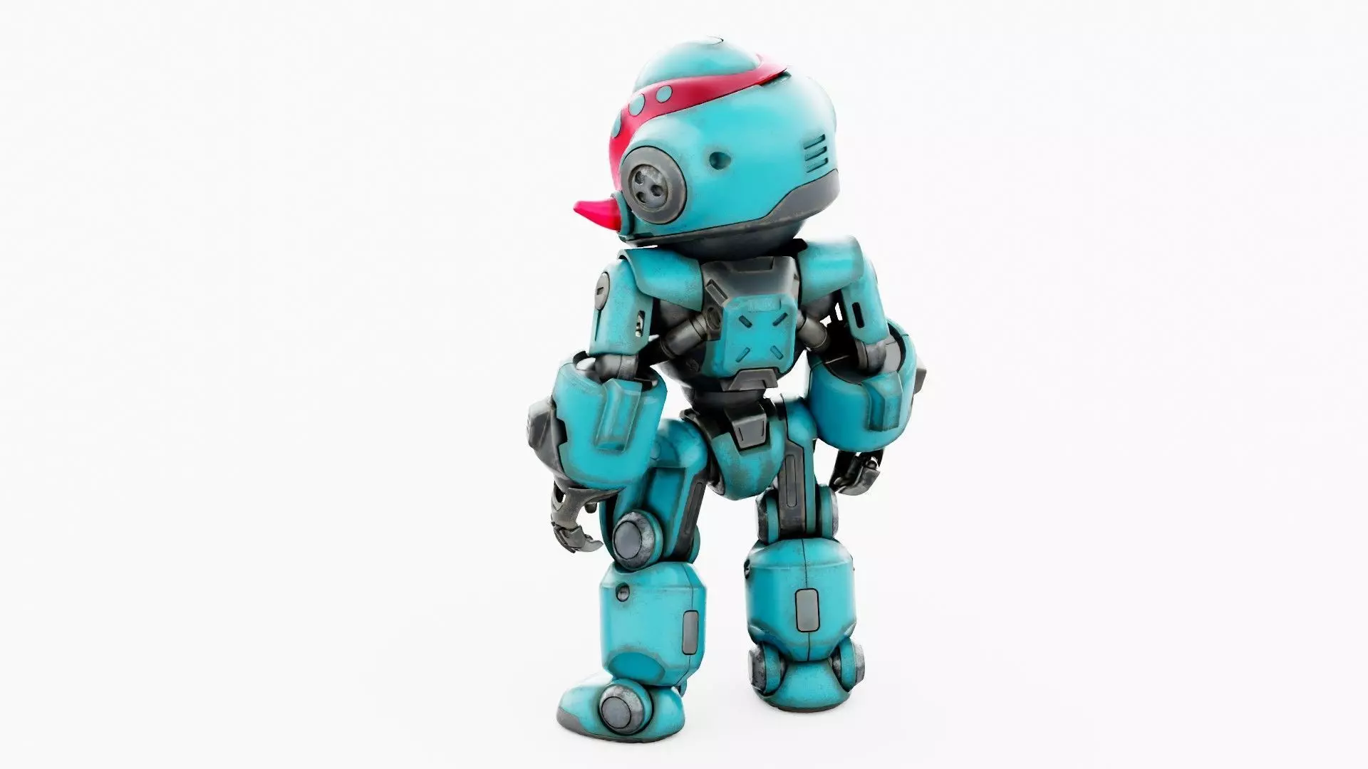 ROBO ZERO-M  Rigged for Unreal Engine - Unity - MIXAMO 3D model_15