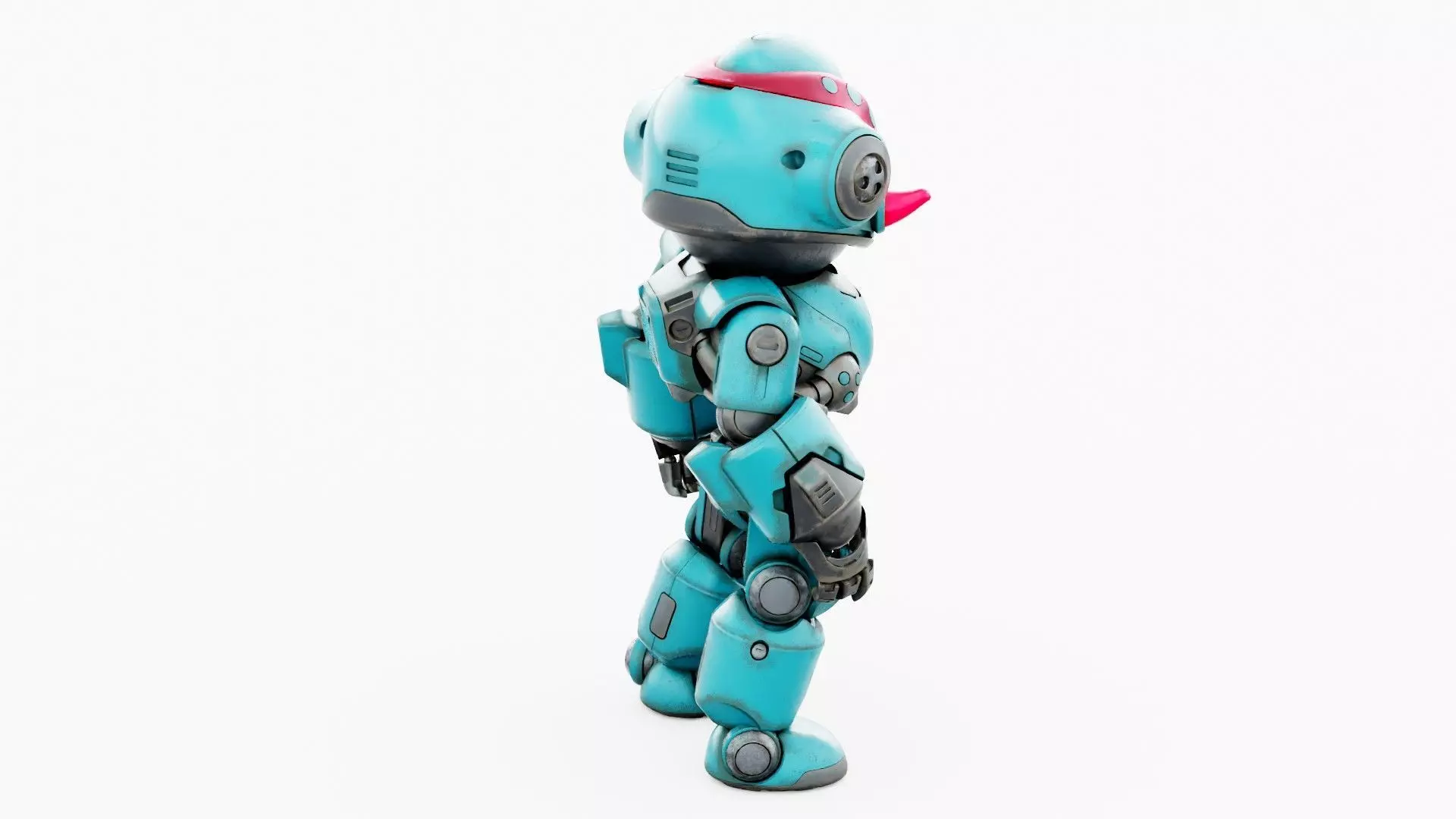 ROBO ZERO-M  Rigged for Unreal Engine - Unity - MIXAMO 3D model_10