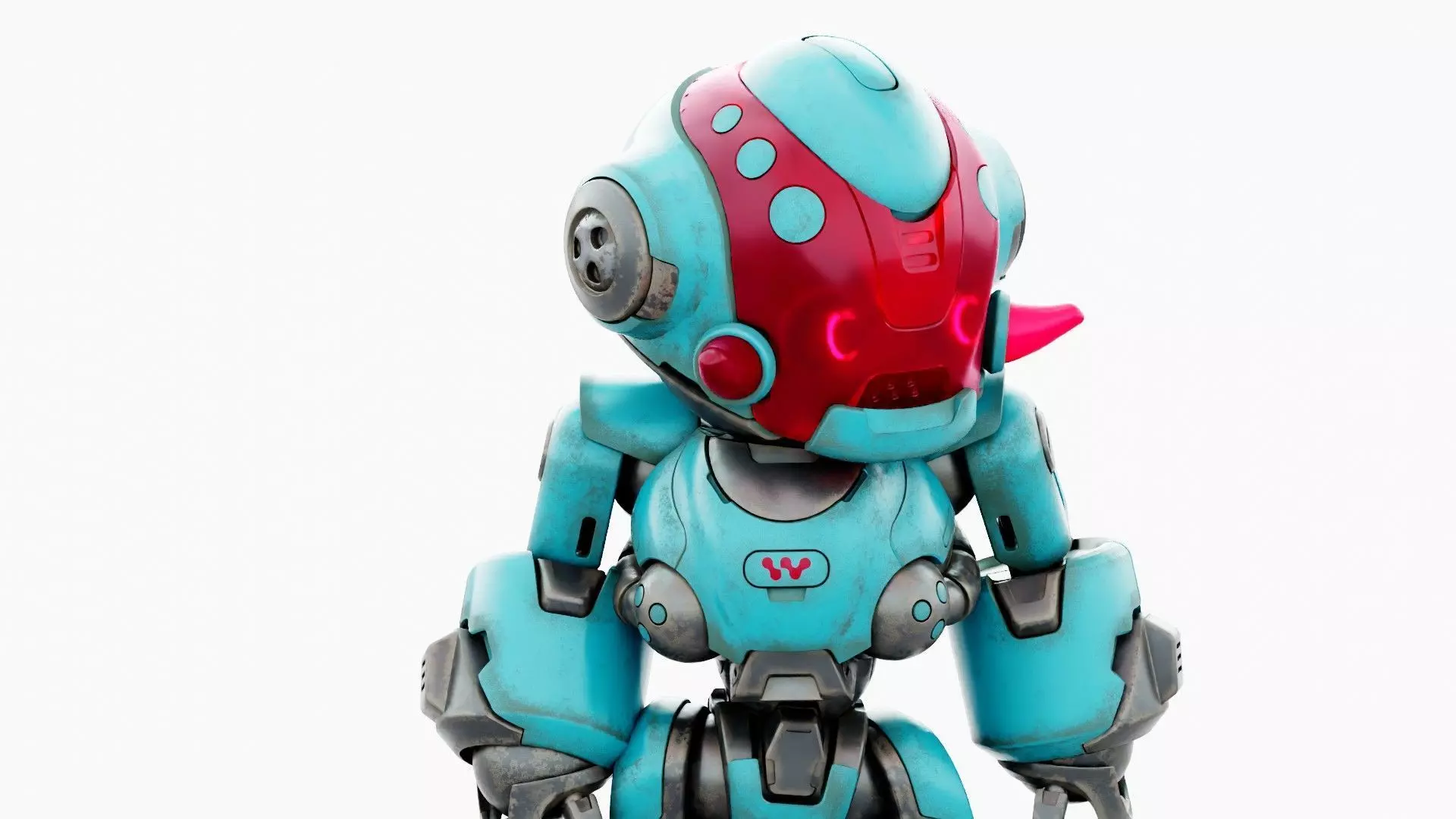 ROBO ZERO-M  Rigged for Unreal Engine - Unity - MIXAMO 3D model_23