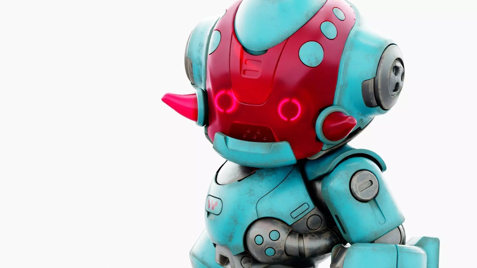 ROBO ZERO-M  Rigged for Unreal Engine - Unity - MIXAMO 3D model_22