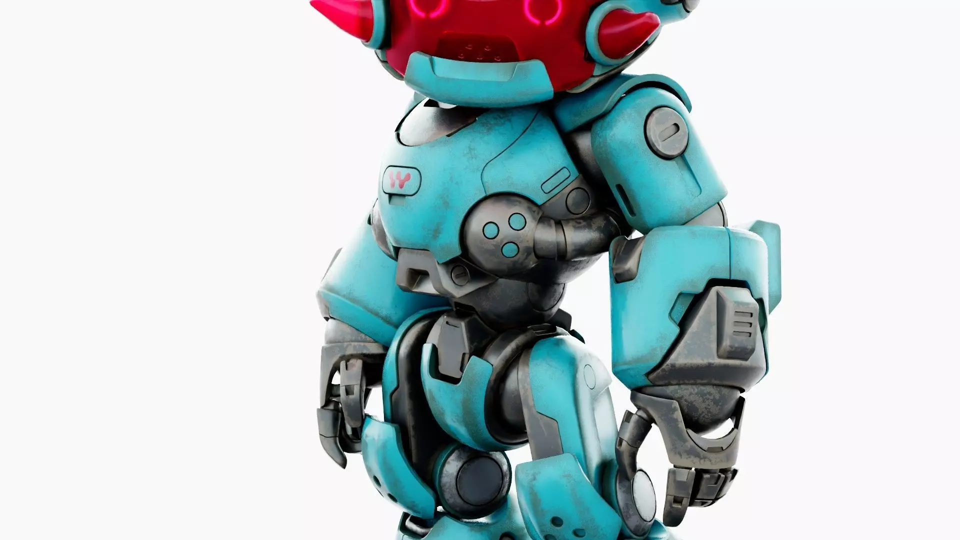 ROBO ZERO-M  Rigged for Unreal Engine - Unity - MIXAMO 3D model_28