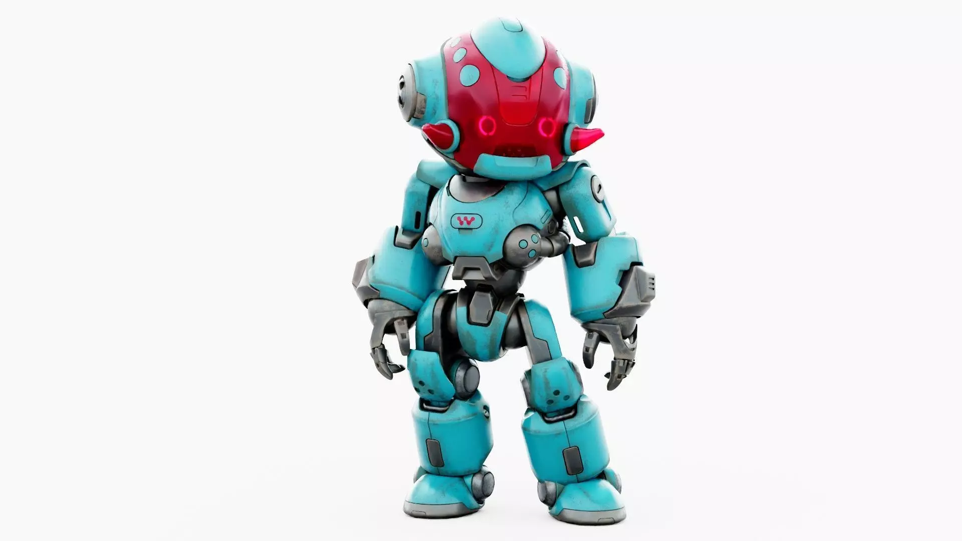 ROBO ZERO-M  Rigged for Unreal Engine - Unity - MIXAMO 3D model_3