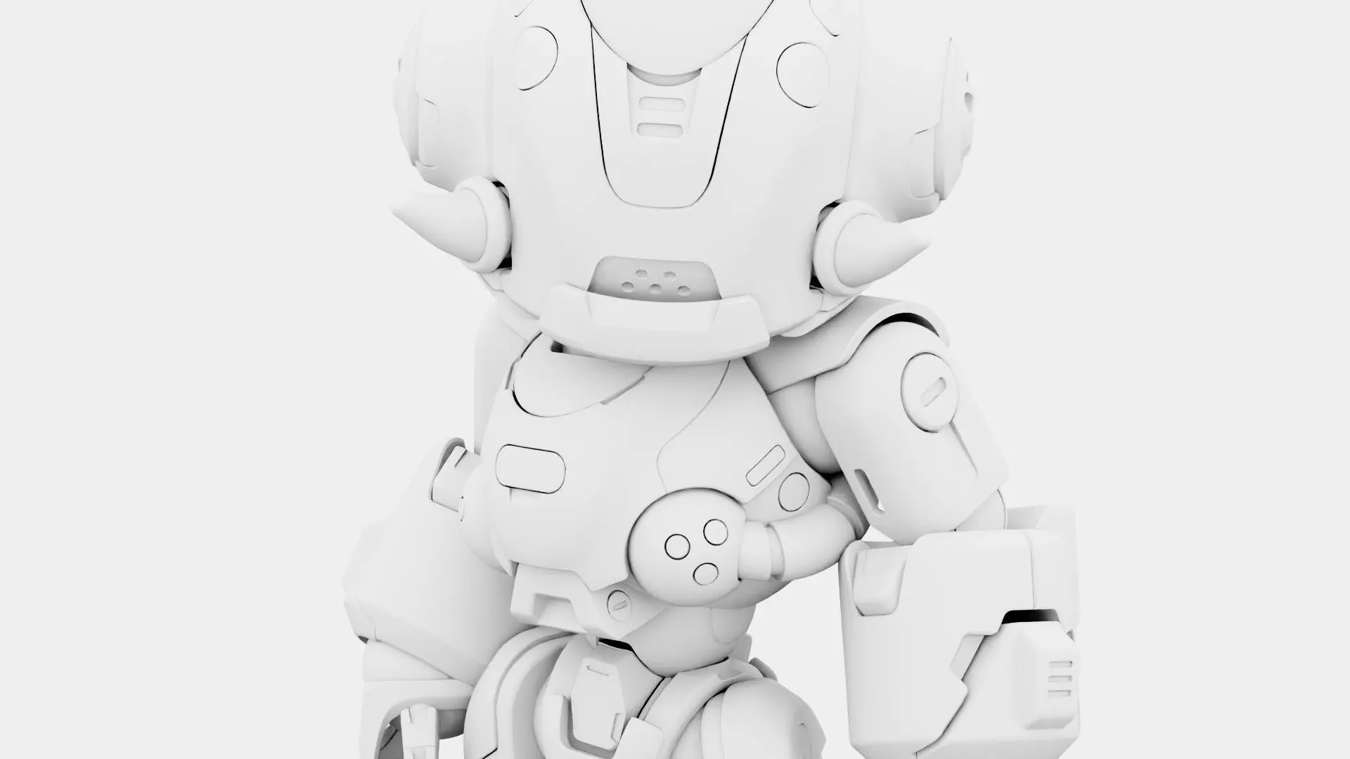 ROBO ZERO-M  Rigged for Unreal Engine - Unity - MIXAMO 3D model_34