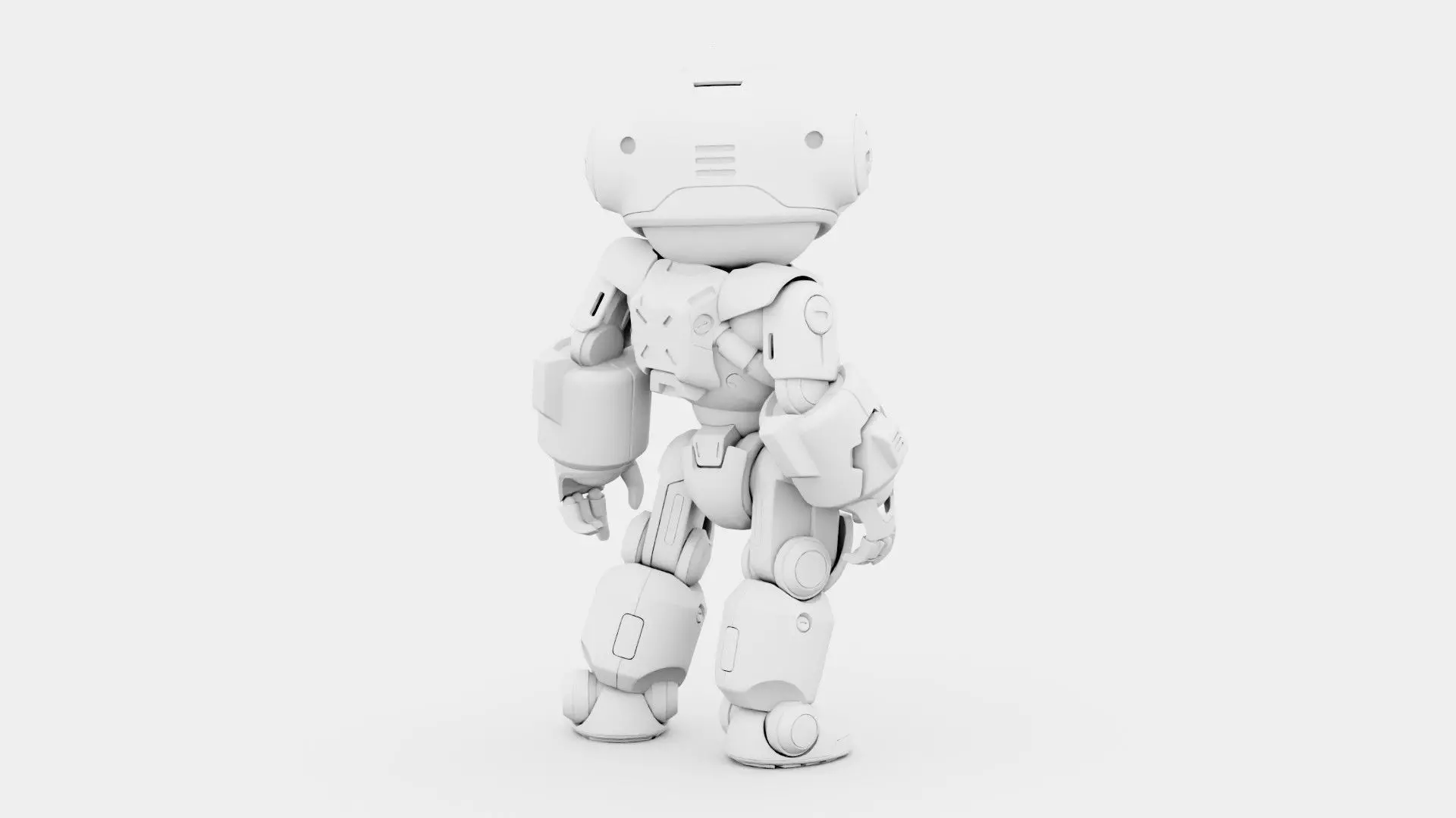 ROBO ZERO-M  Rigged for Unreal Engine - Unity - MIXAMO 3D model_33