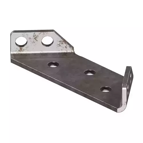 Rusty Trapezoid Angle Bracket 3D model