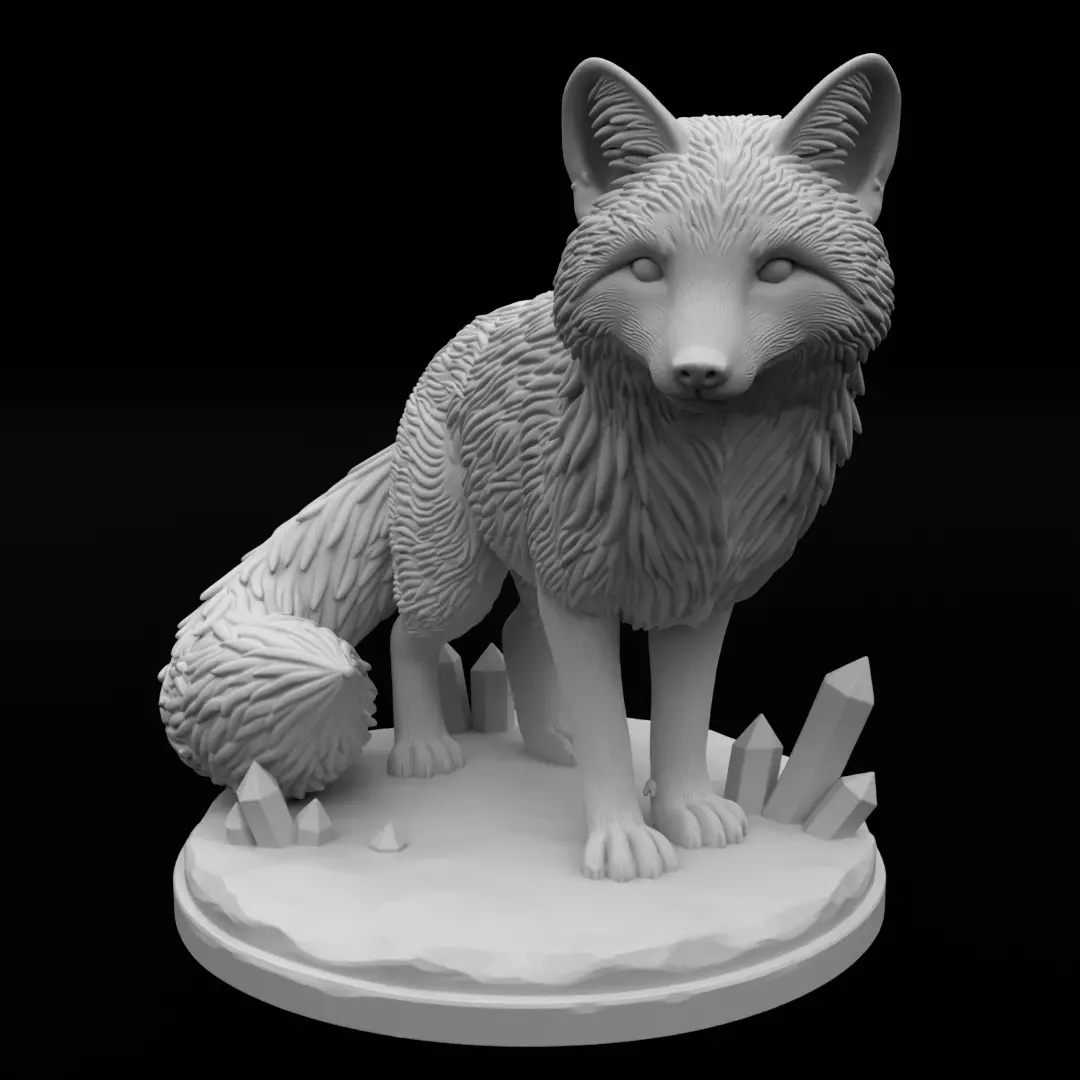 Arctic Fox - Print Model 3D print model_2