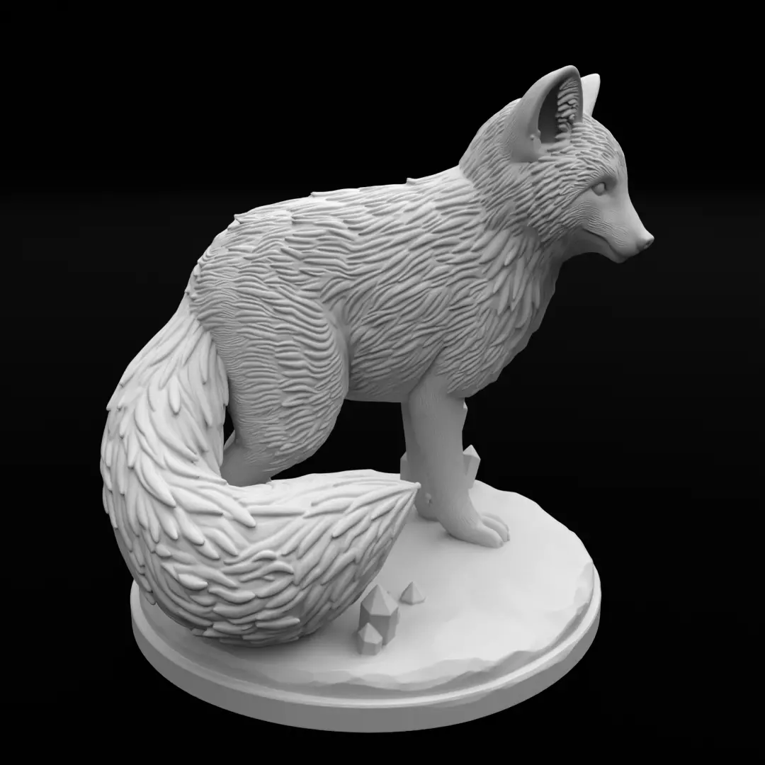 Arctic Fox - Print Model 3D print model_1