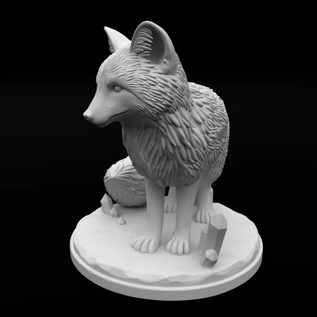Arctic Fox - Print Model 3D print model_3