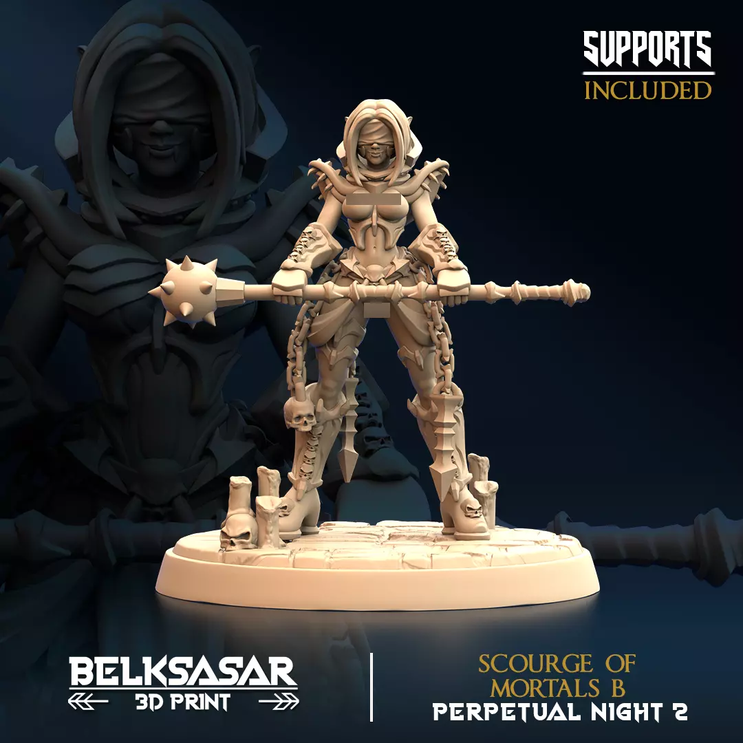 Vampire Scourge of Mortals Nude Set x2 3D print model_2