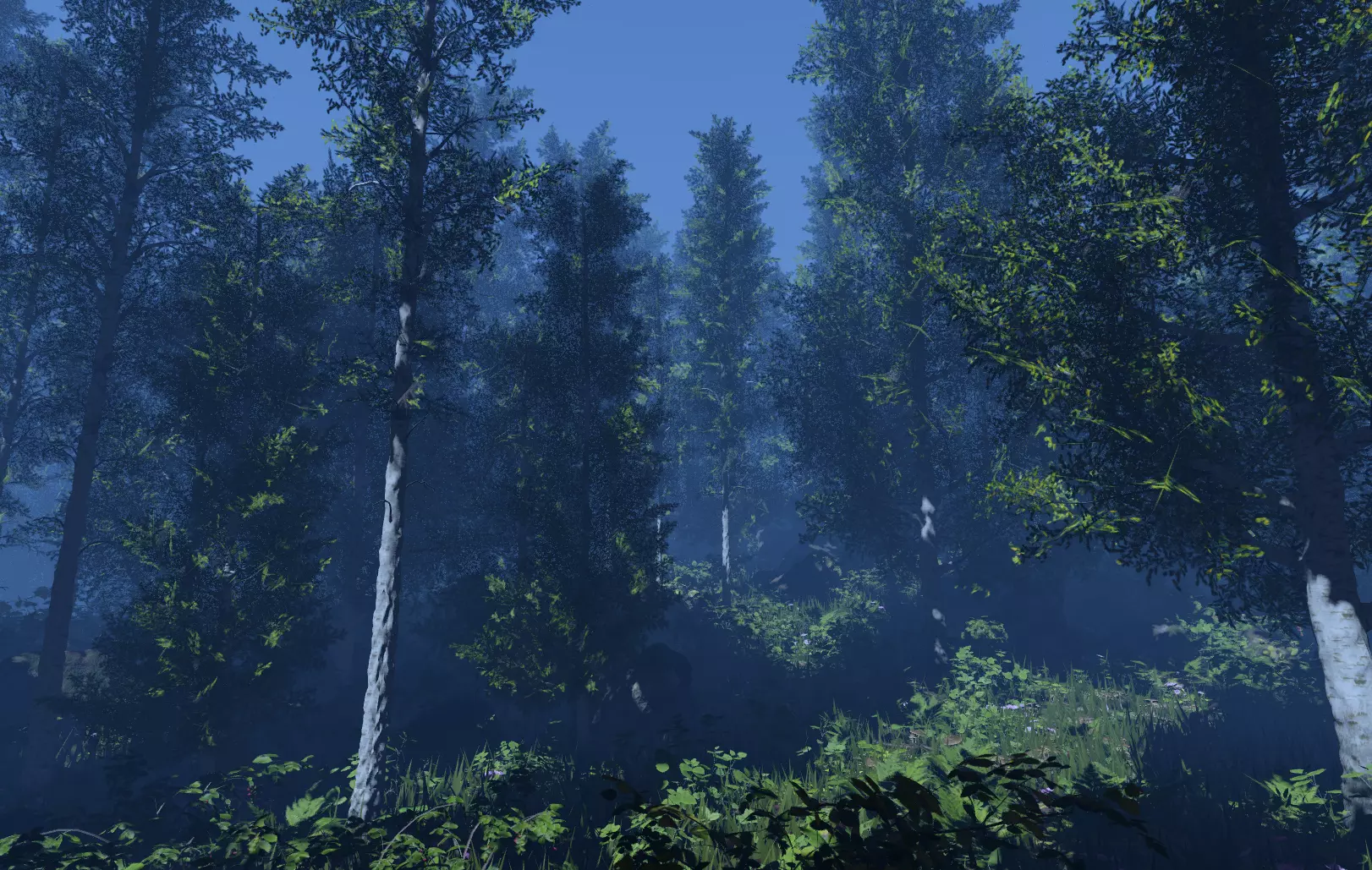 ROBLOX Realistic Birch Tree Forest Pack 01 Low-poly 3D model_1