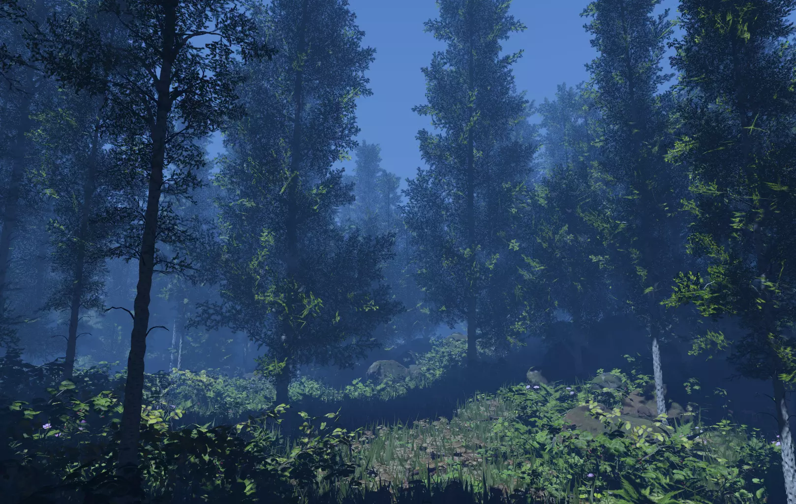 ROBLOX Realistic Birch Tree Forest Pack 01 Low-poly 3D model_2