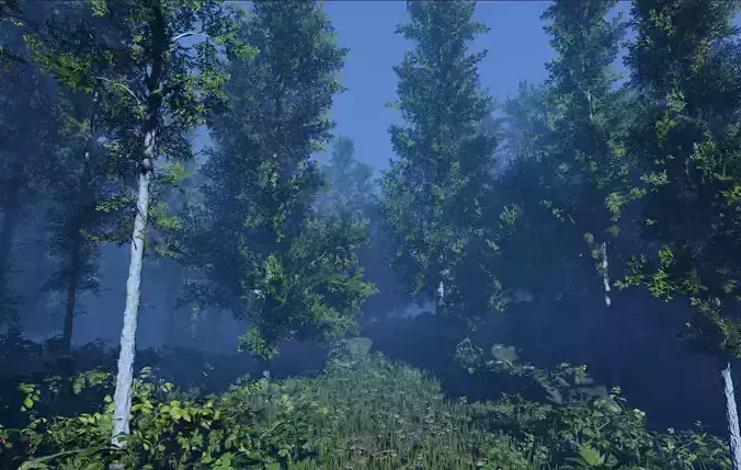 ROBLOX Realistic Birch Tree Forest Pack 01