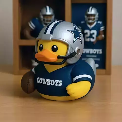 Rubber Duck - Dallas Cowboys - NFL   - 3D print 3D print model Rubber Duck - Dallas Cowboys - NFL   - 3D print 3D print model