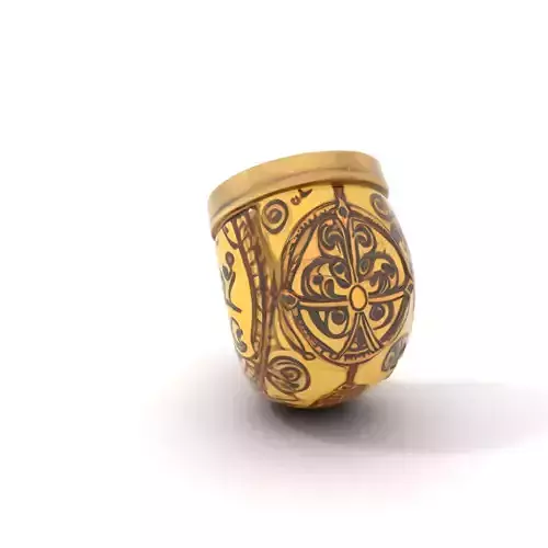 Ornate Ivory Pipe model pack Low-poly 3D model