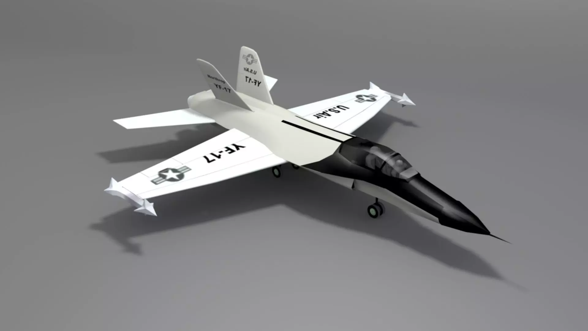 Northrop YF 17 Cobra Low-poly 3D model_15