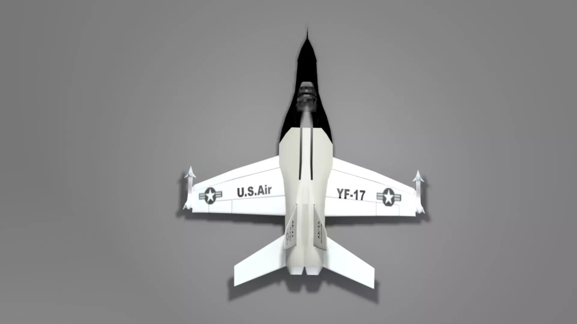 Northrop YF 17 Cobra Low-poly 3D model_20