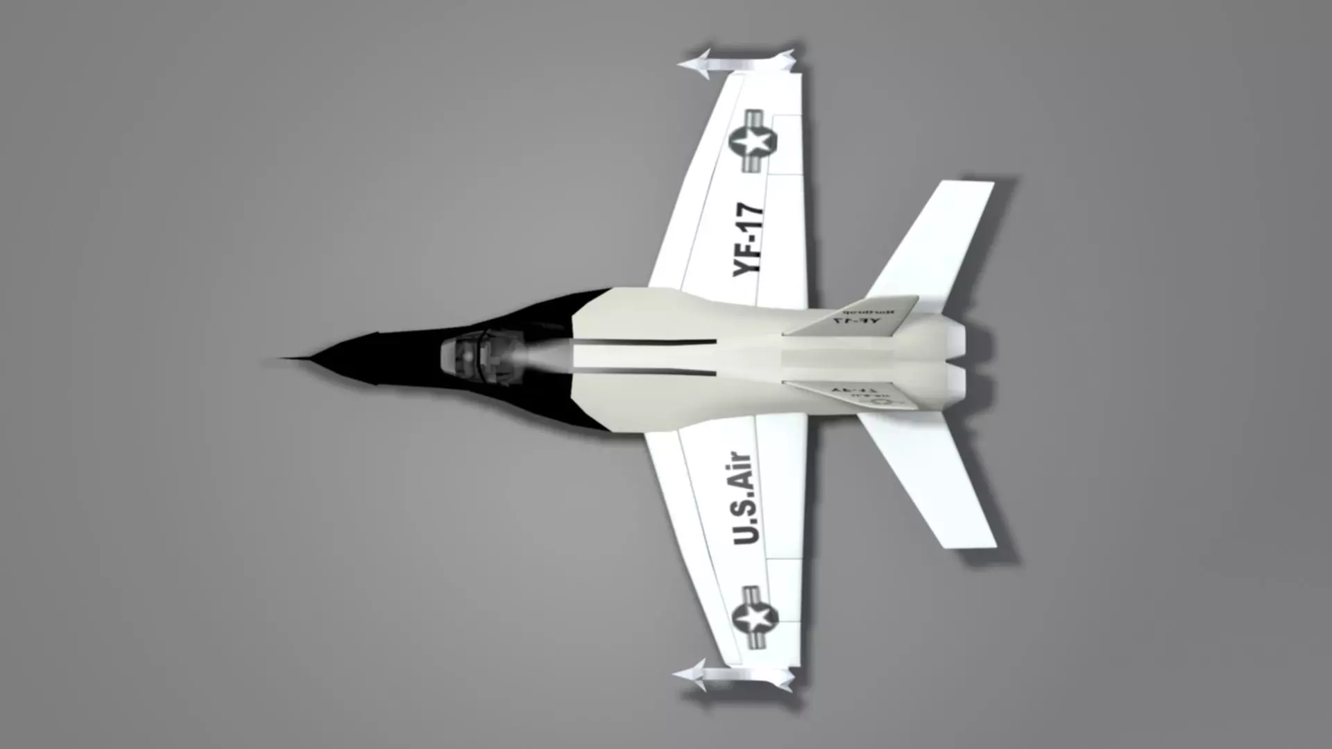 Northrop YF 17 Cobra Low-poly 3D model_19