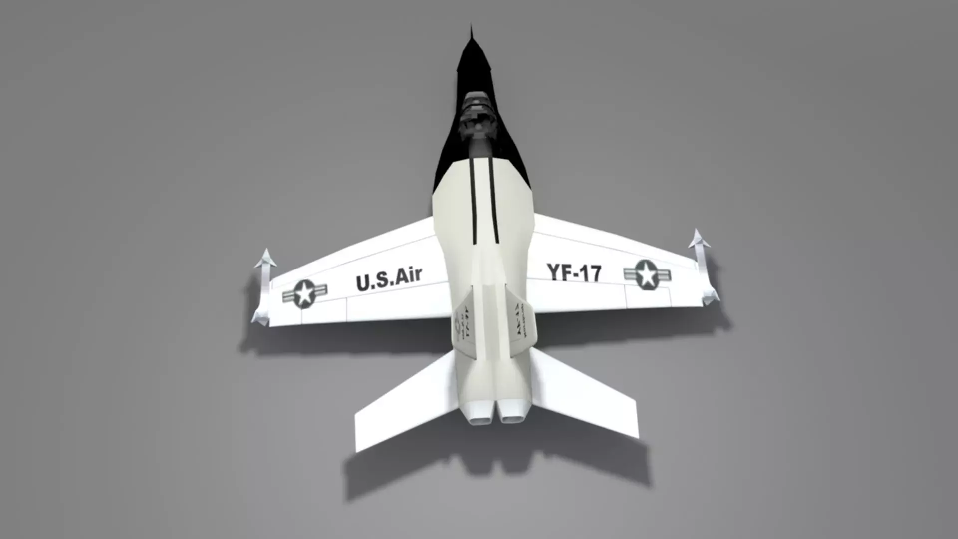 Northrop YF 17 Cobra Low-poly 3D model_9