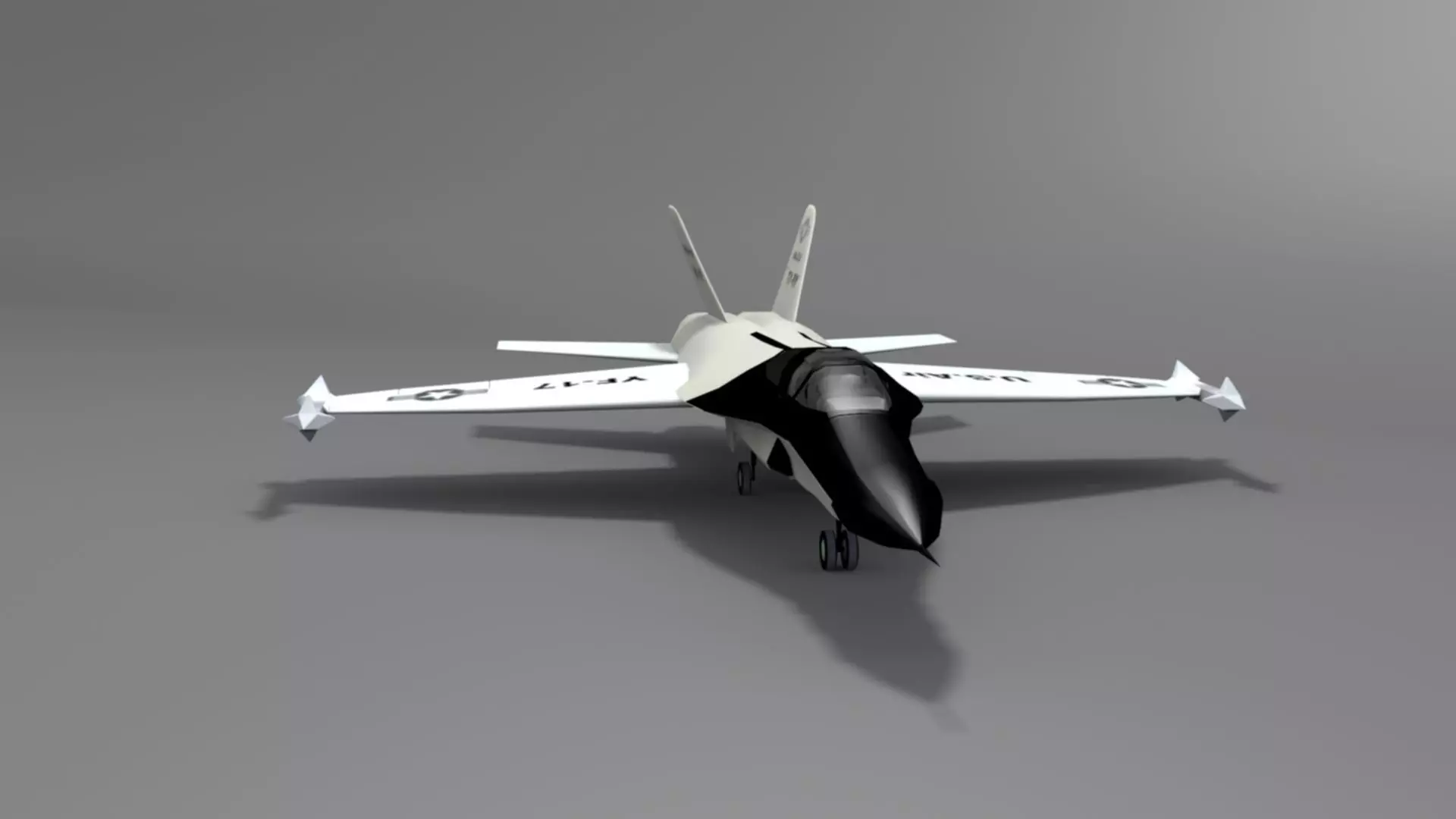 Northrop YF 17 Cobra Low-poly 3D model_16