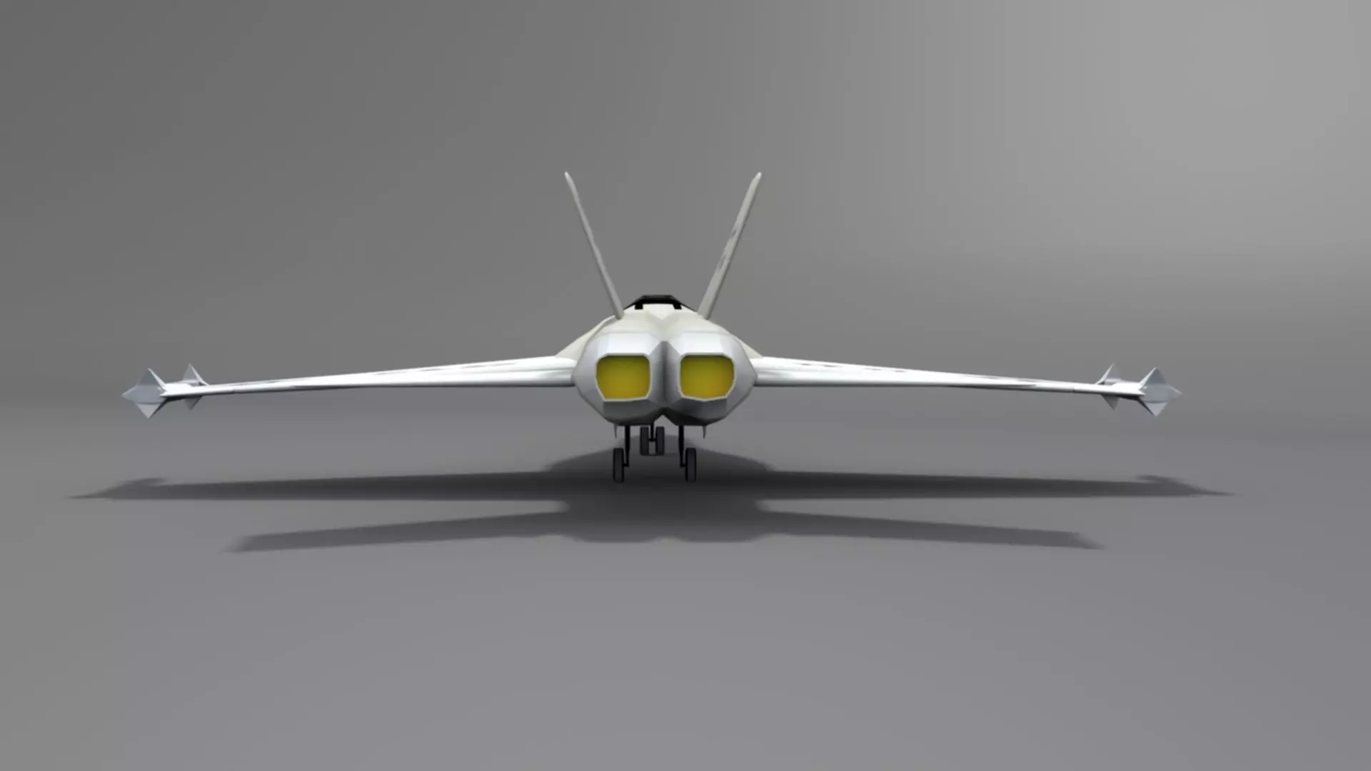 Northrop YF 17 Cobra Low-poly 3D model_8