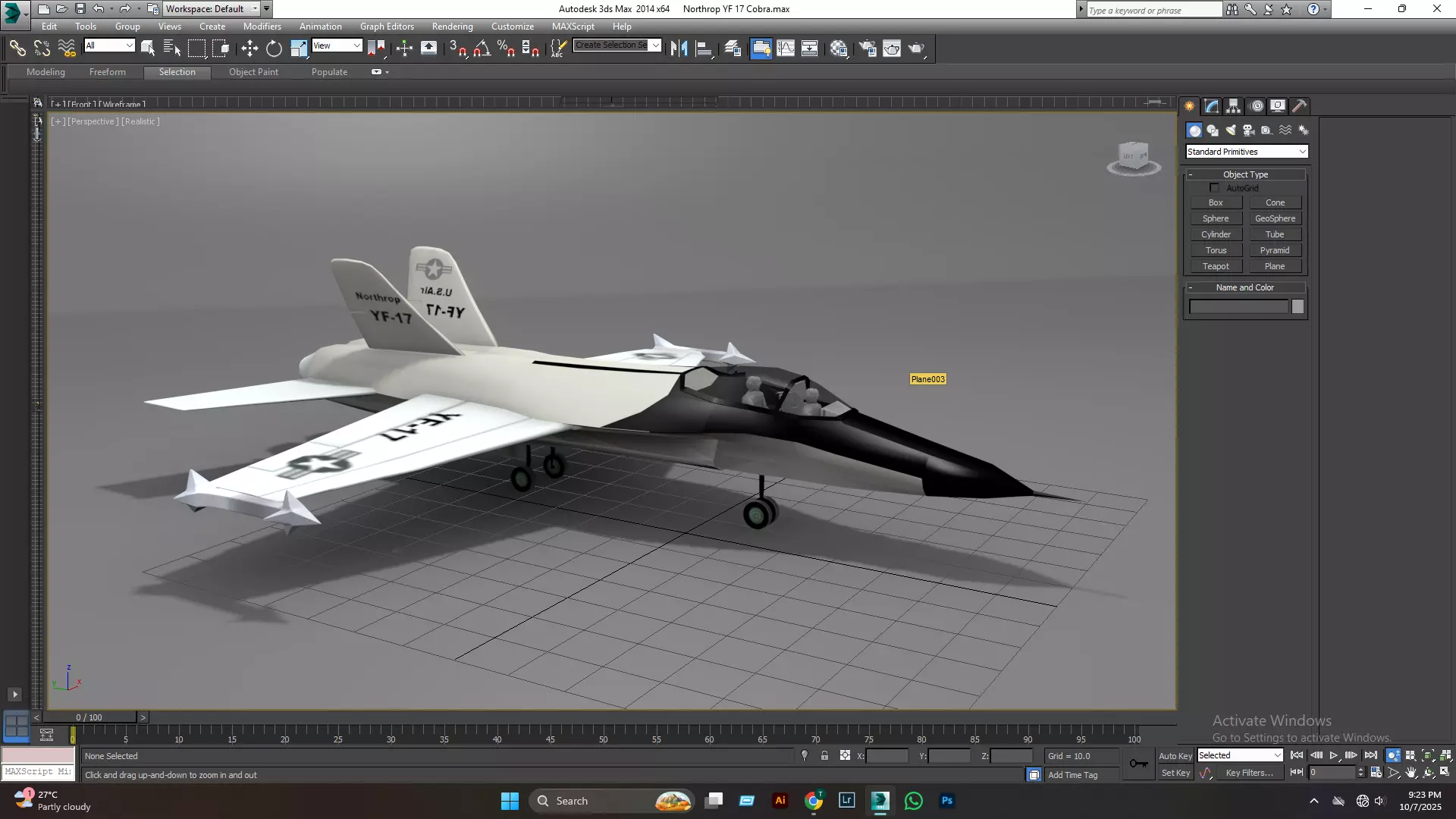 Northrop YF 17 Cobra Low-poly 3D model_22