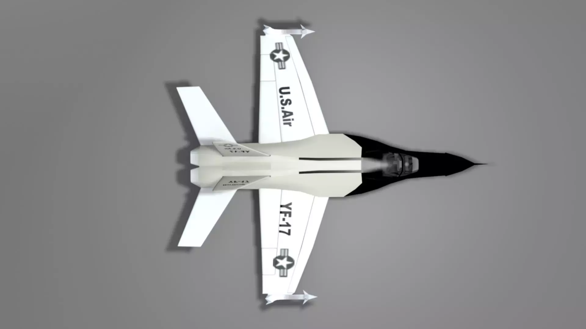 Northrop YF 17 Cobra Low-poly 3D model_21