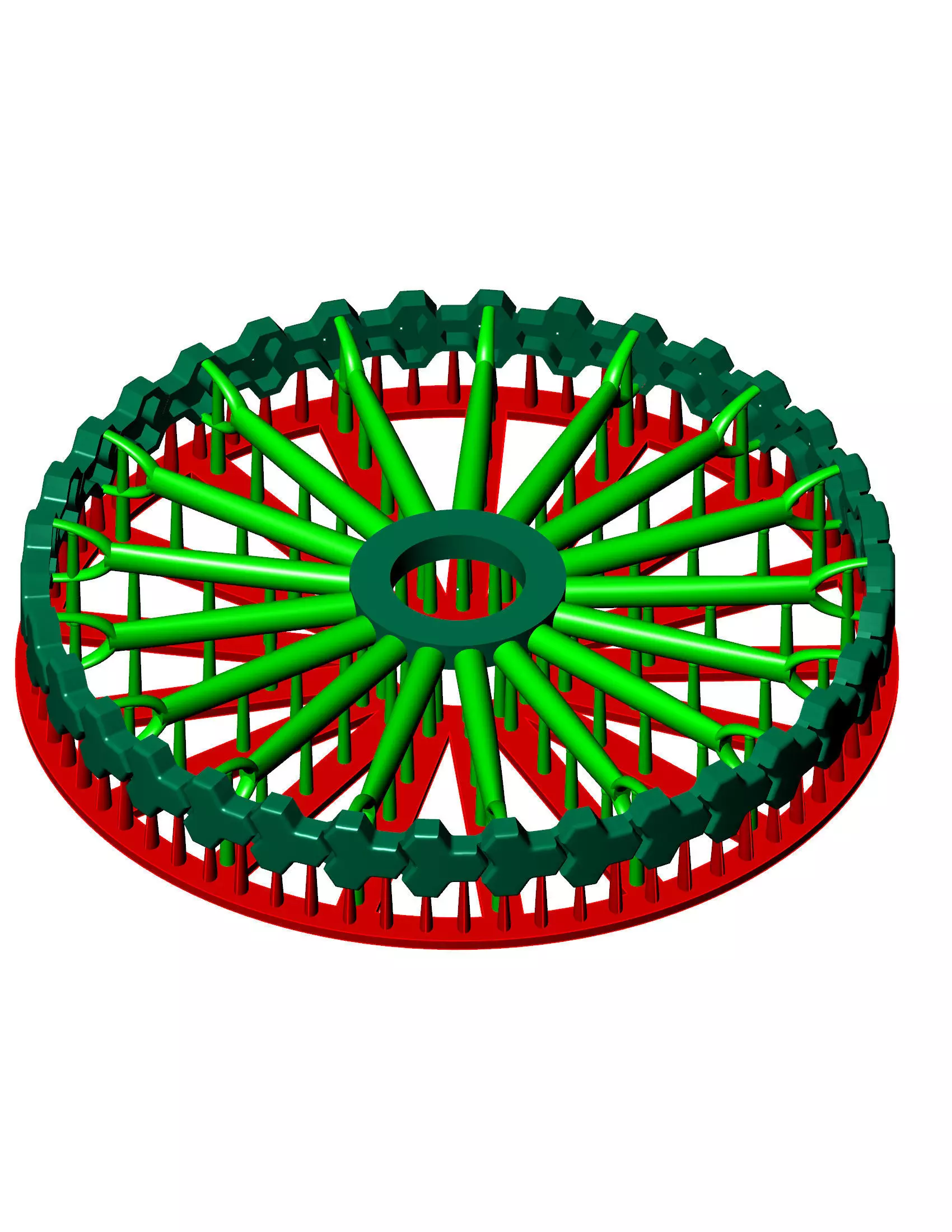 4th size Armor Spiral Bangle ready to print 3D print model_9